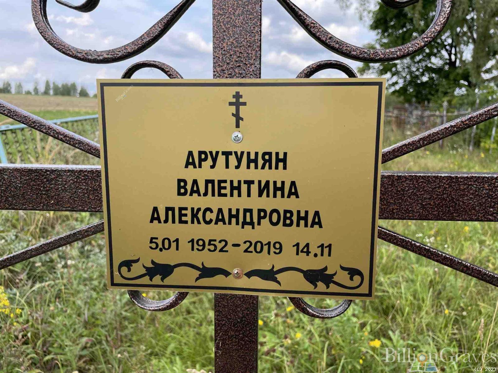 Арутунян Валентина Александровна