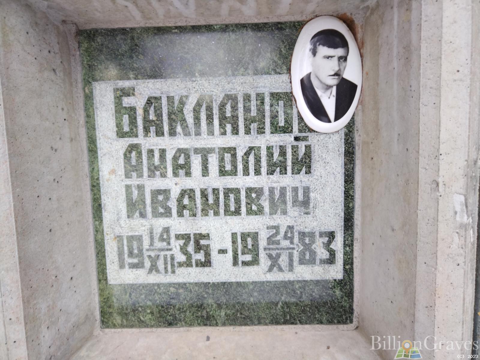Бакланов Анатолий Иванович