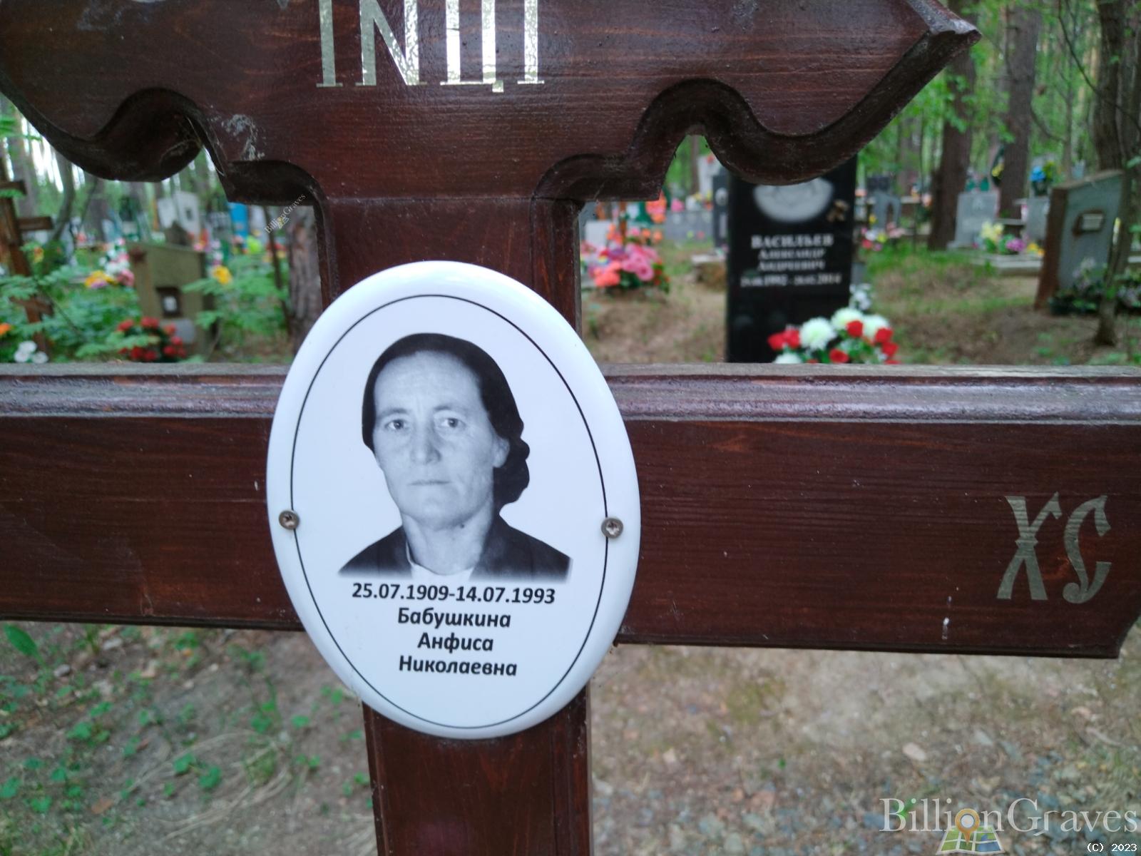 Бабушкина Анфиса Николаевна