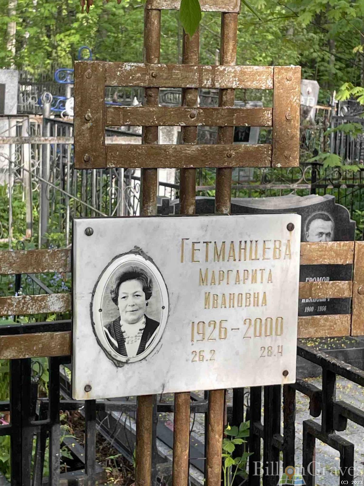 Гетманцева Маргарита Ивановна