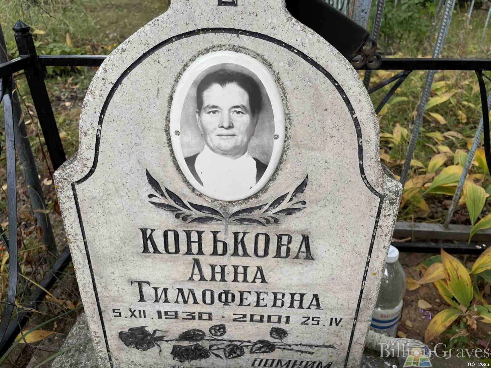 Конькова Анна Тимофеевна