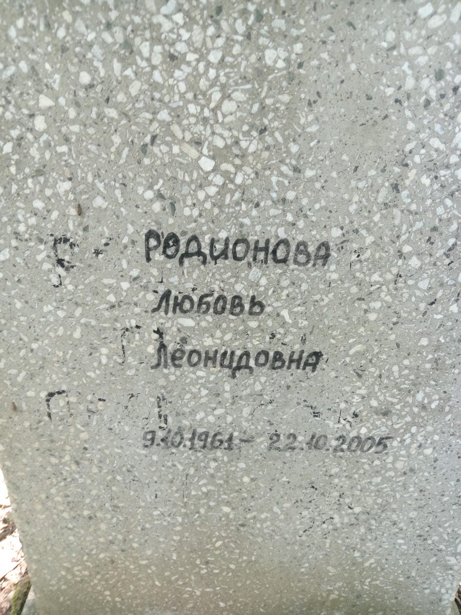 Родионова Любовь Леонидовна