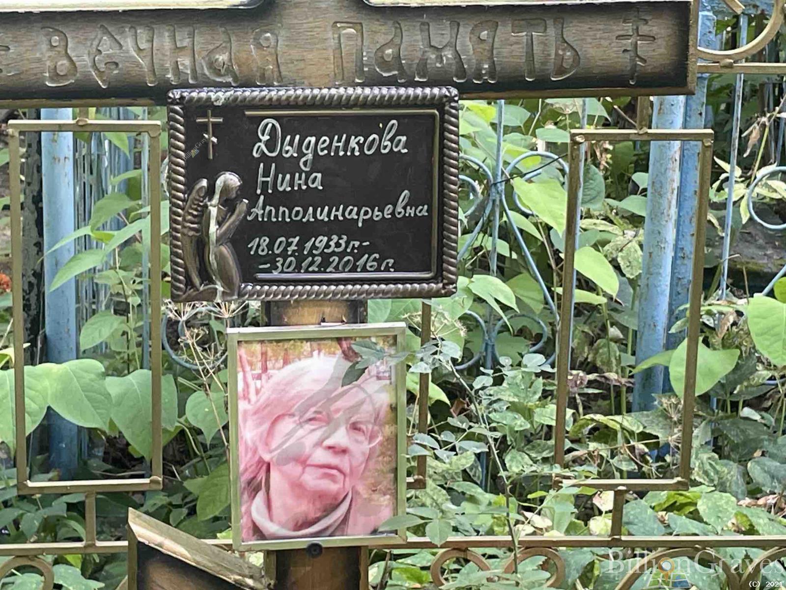 Дыденкова Нина Апполинарьевна