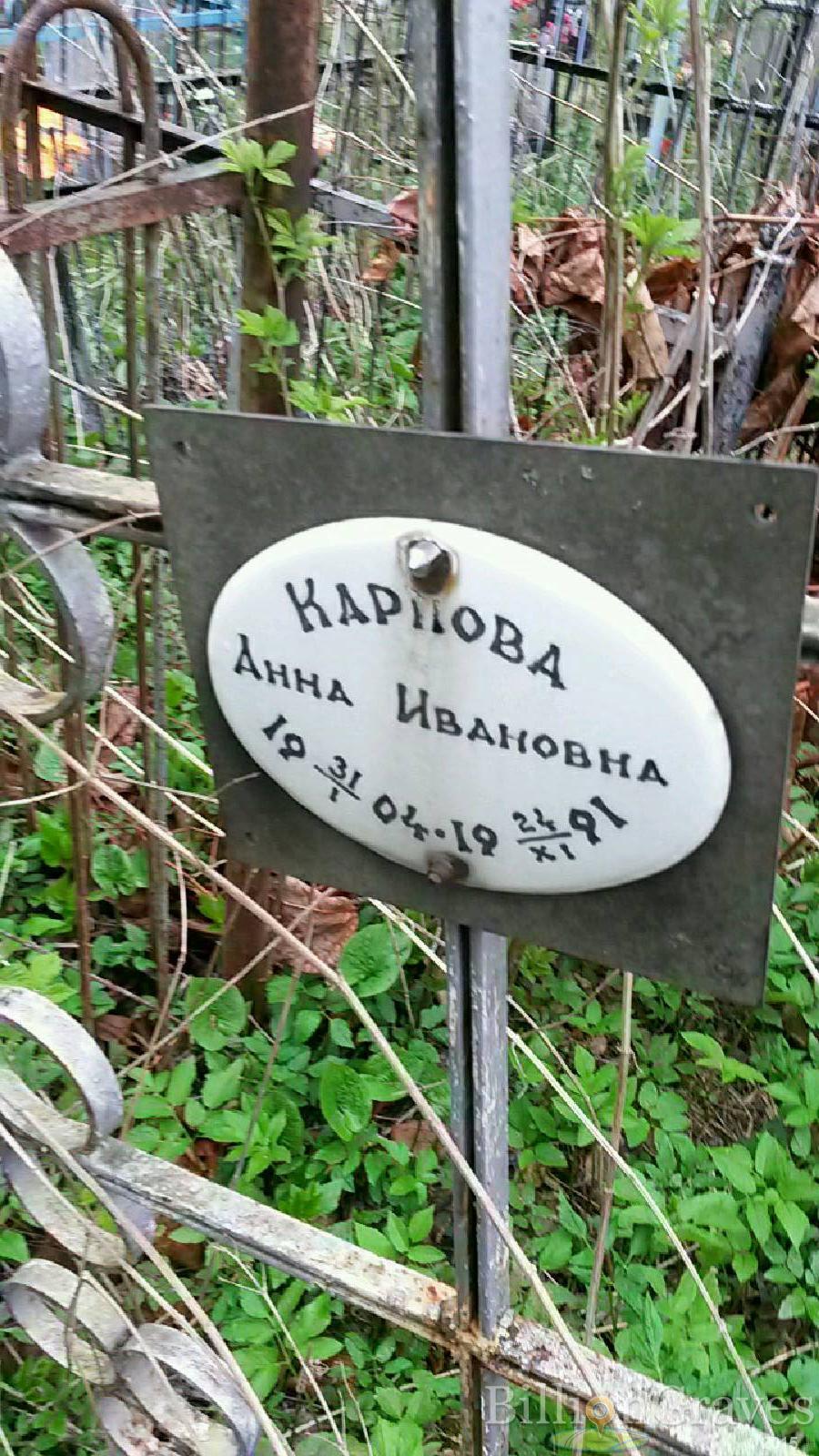 карпова анна ивановна