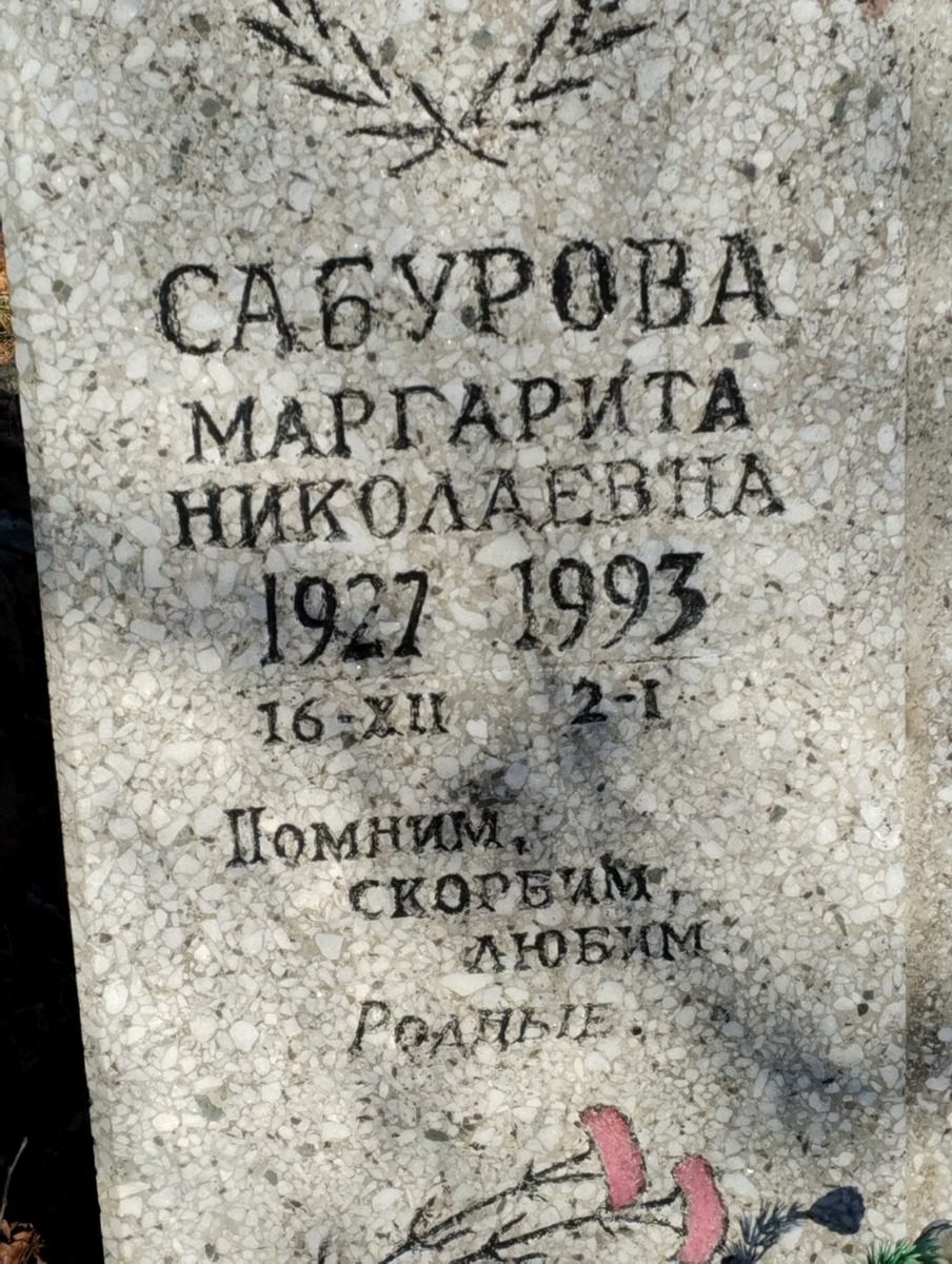 Сабурова Маргарита Николаевна