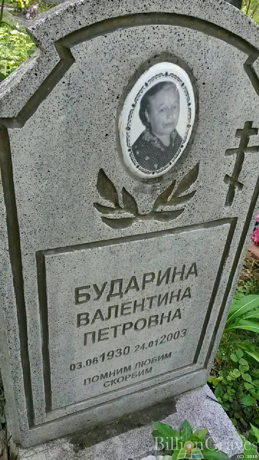 Бударрна Валентина Петровна