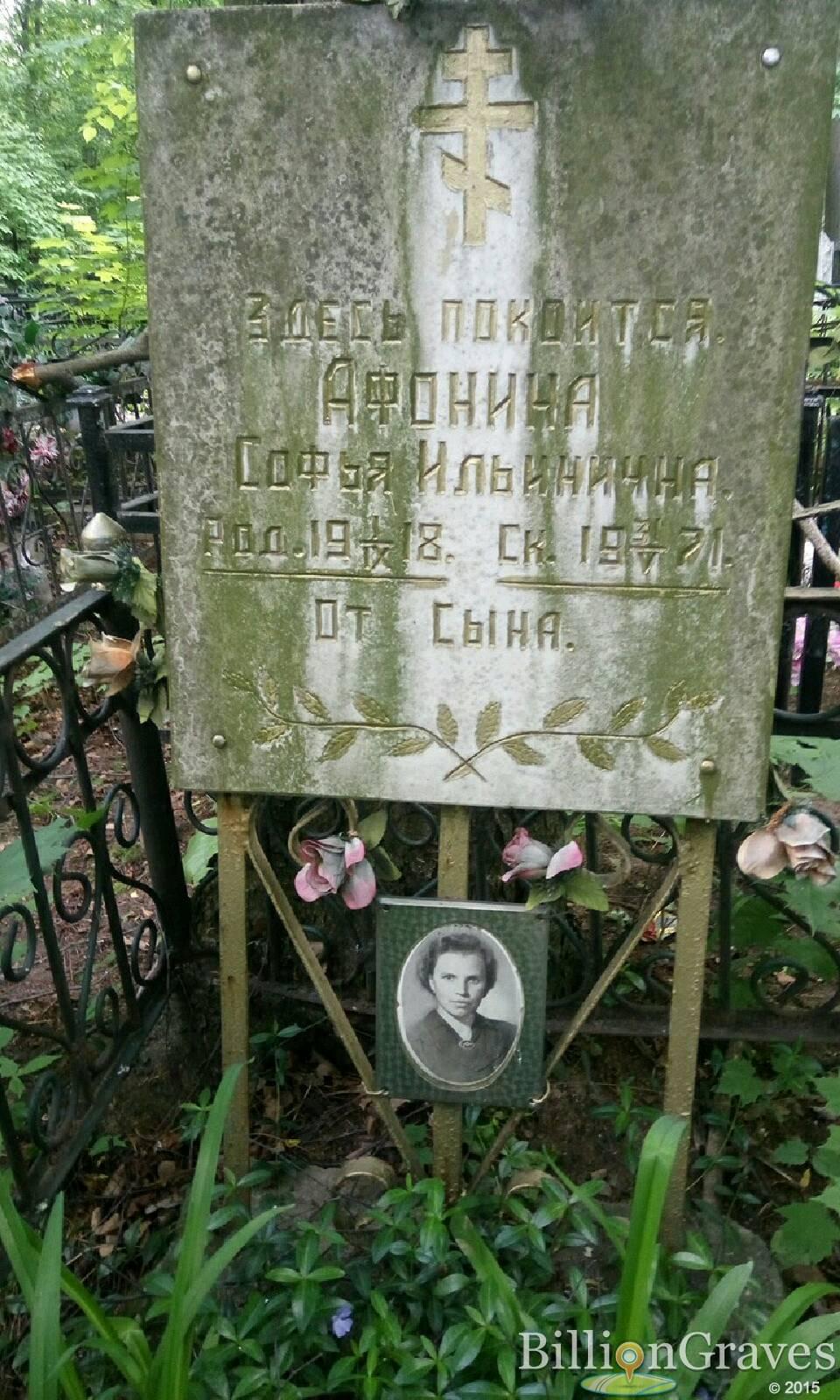 афонина софья ильинична