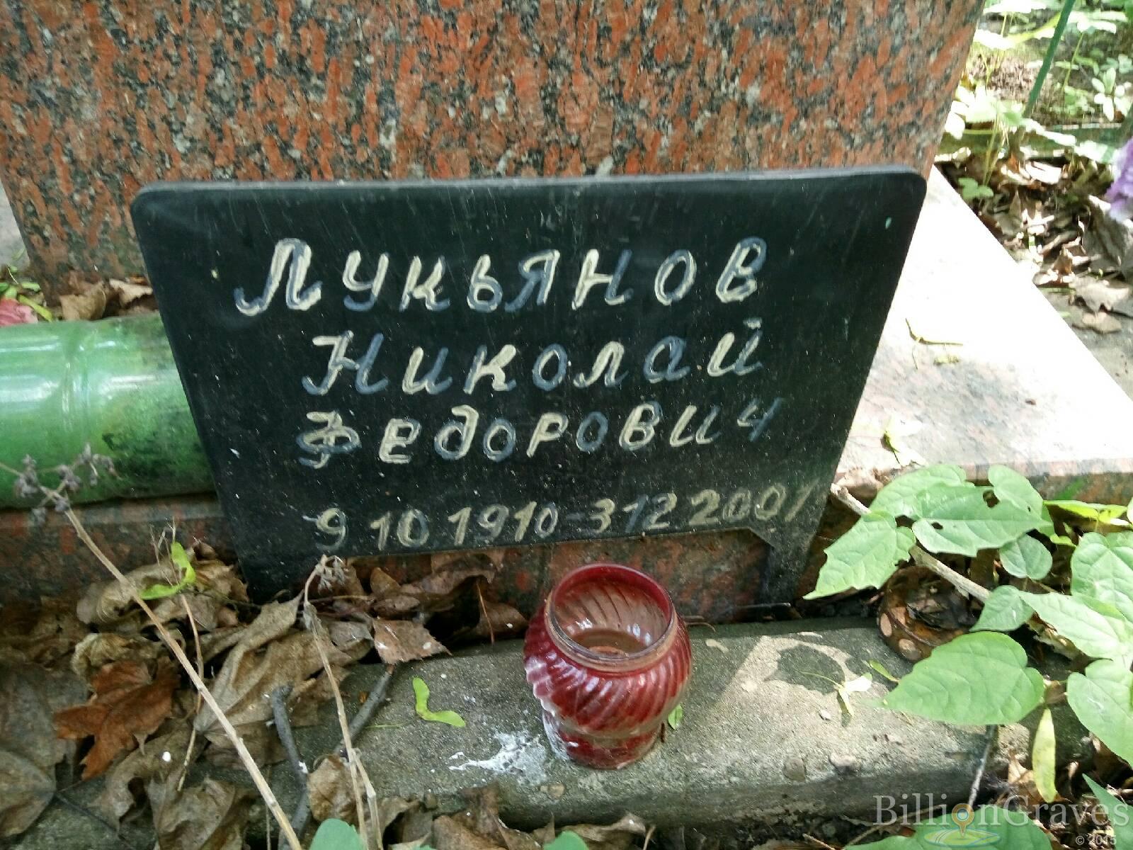 лукьянов николай федорович