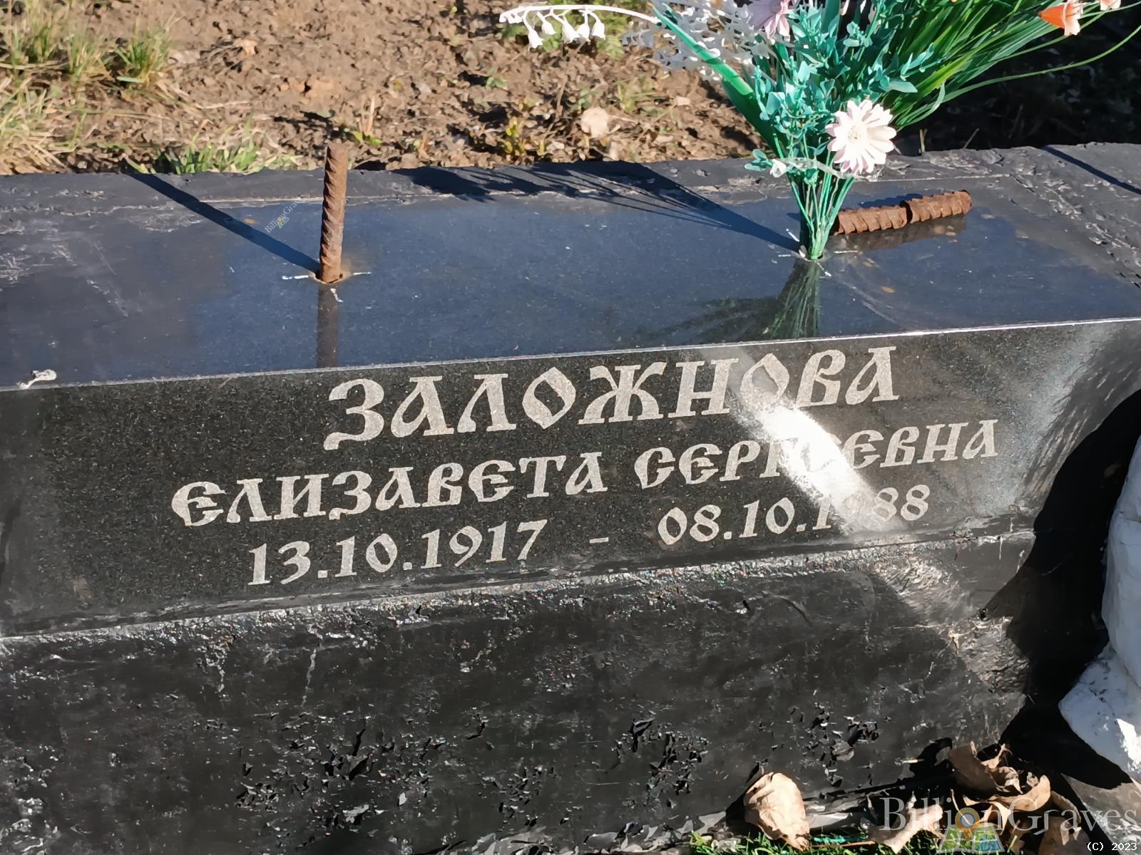 Заложнова Елизавета Сергеевна