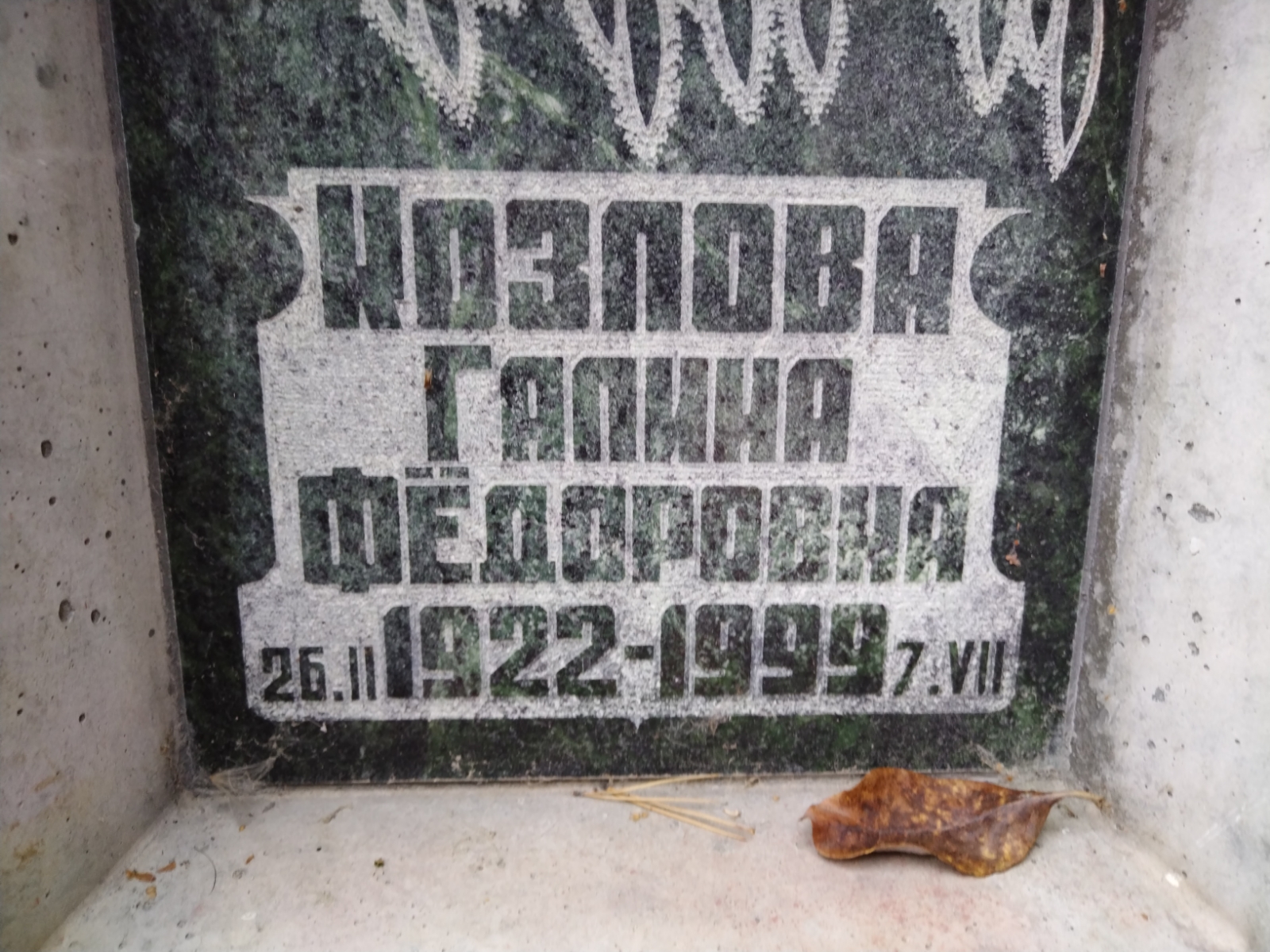 Козлова Галина Федоровна