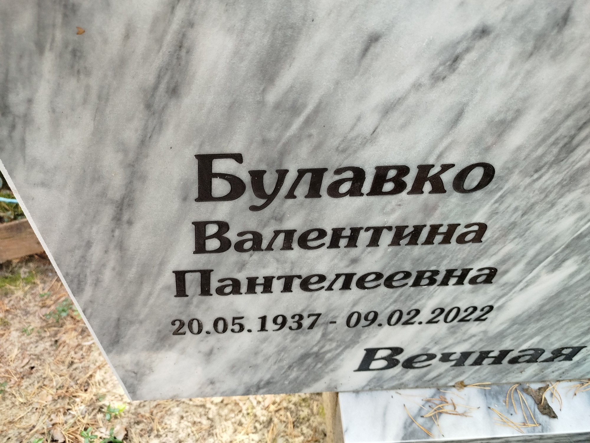 Булавко Валентина Пантелеевна