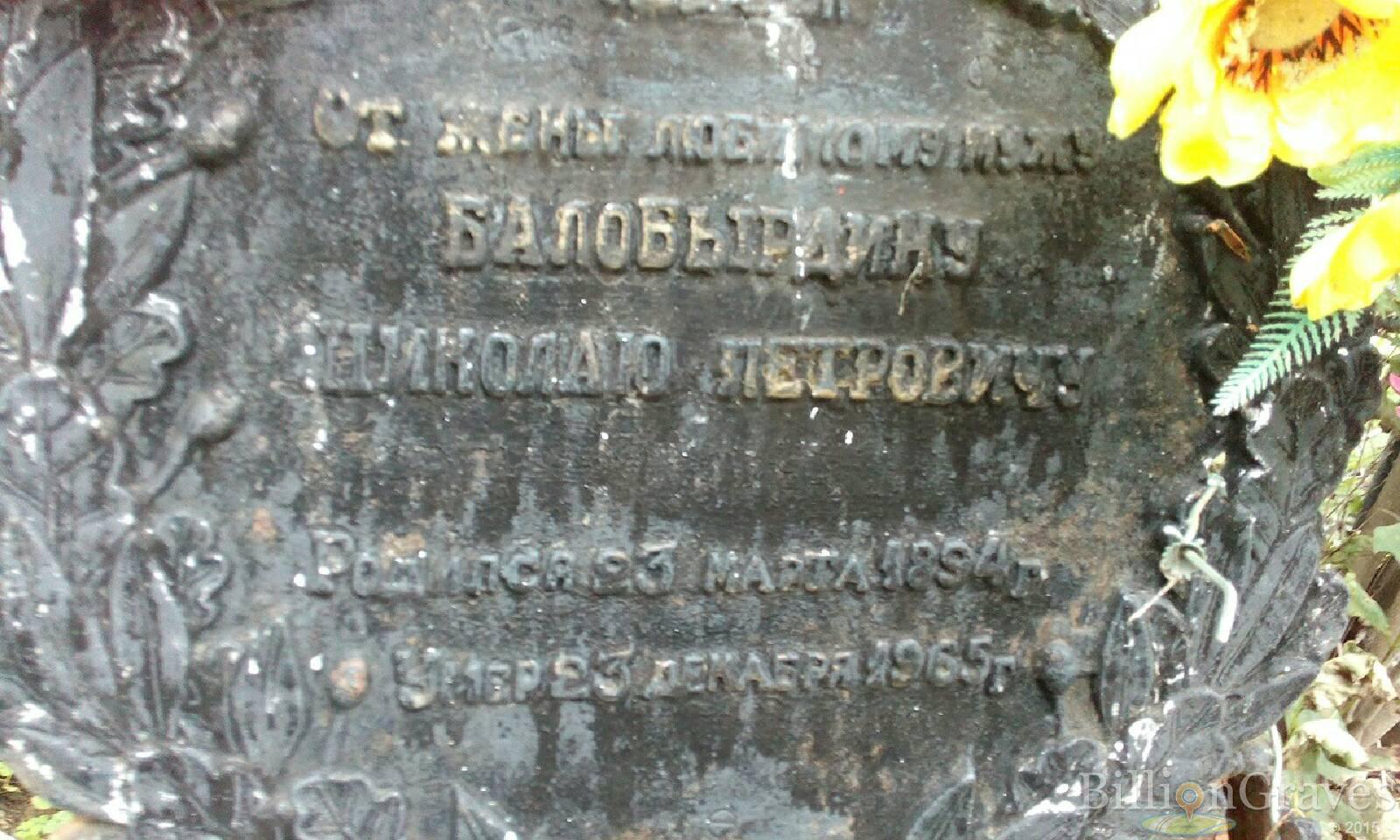 Балобырдин Николай Петрович
