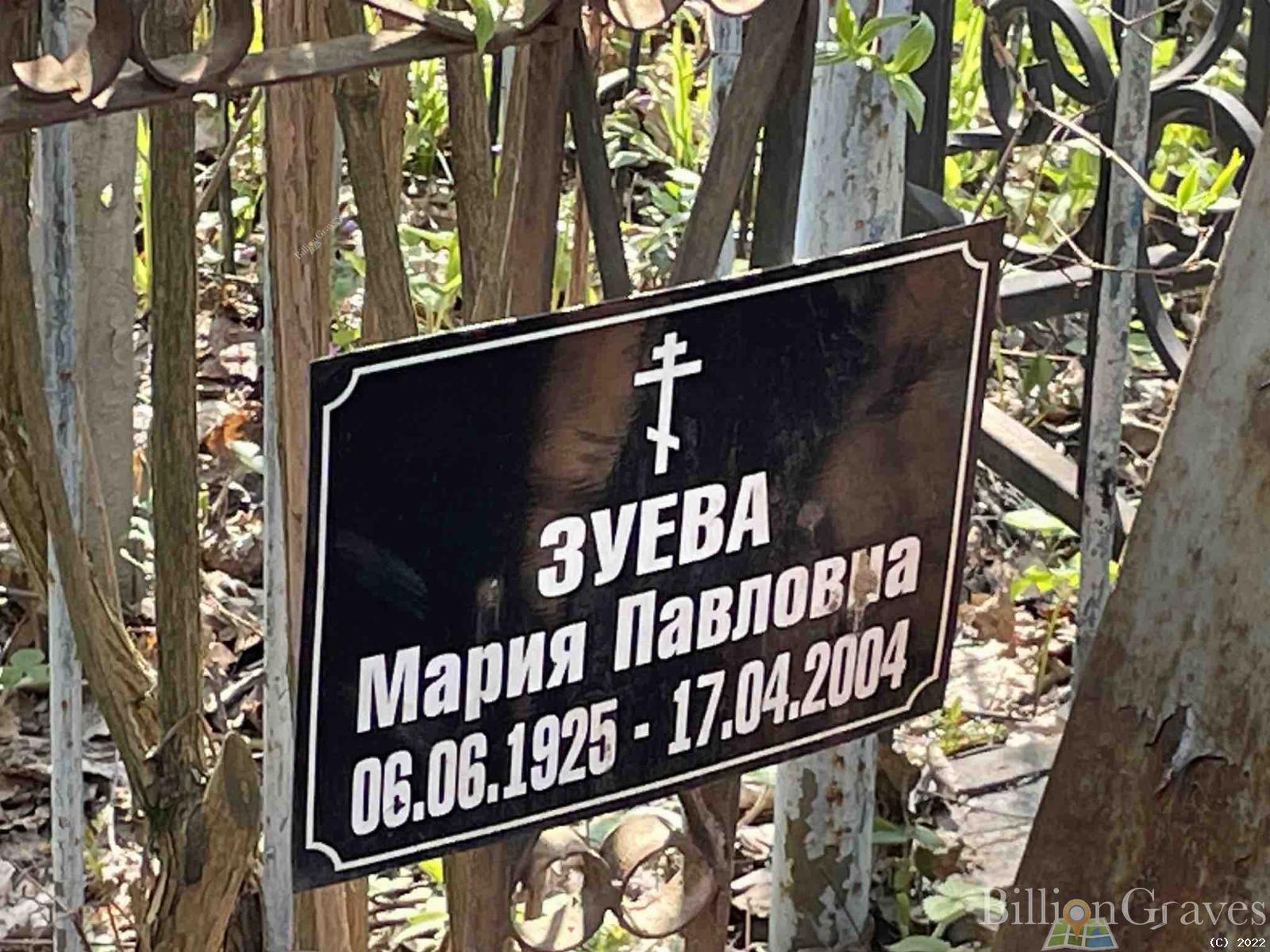 Зуева Мария Павловна