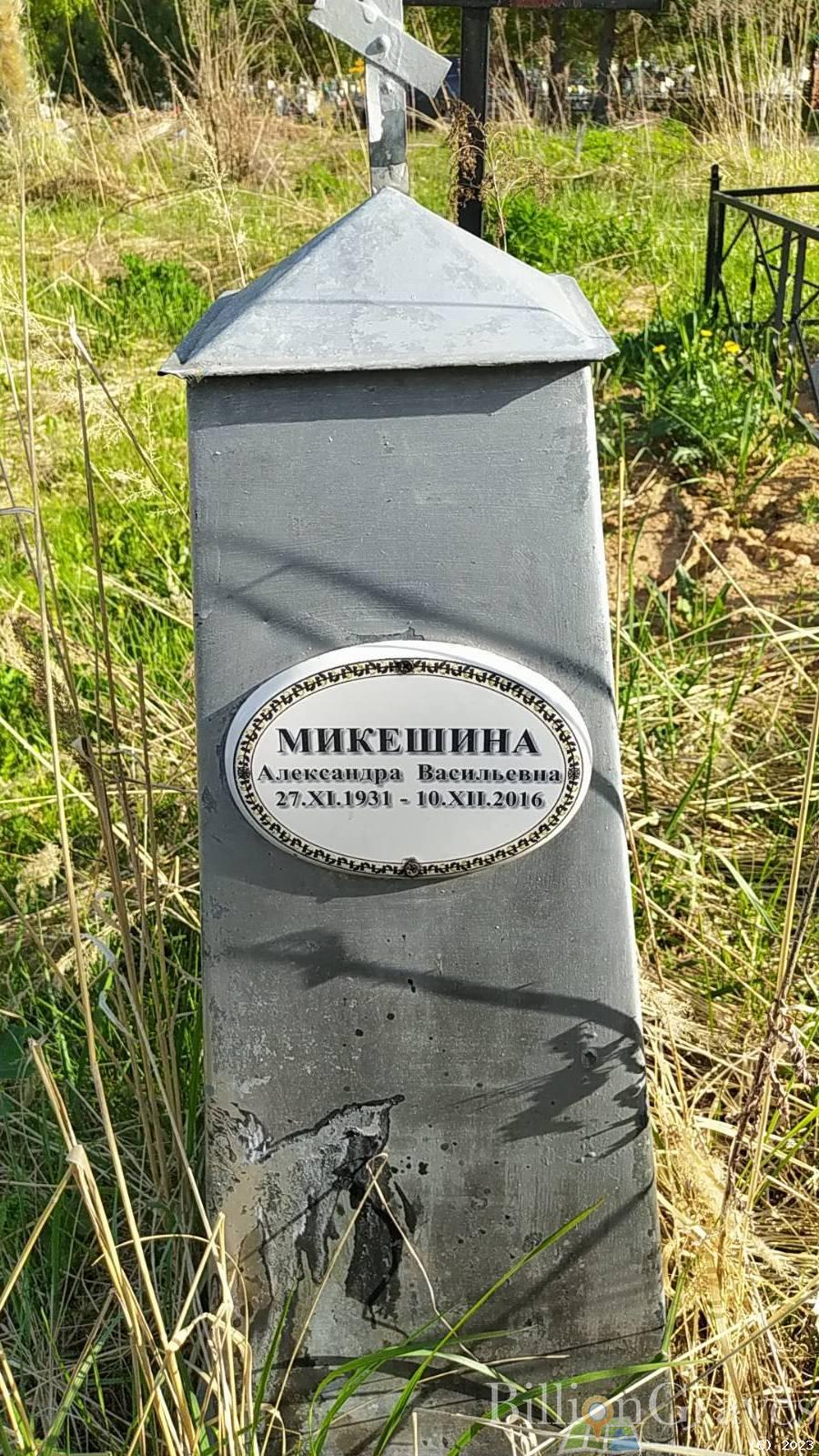 Микешина Александра Васильевна