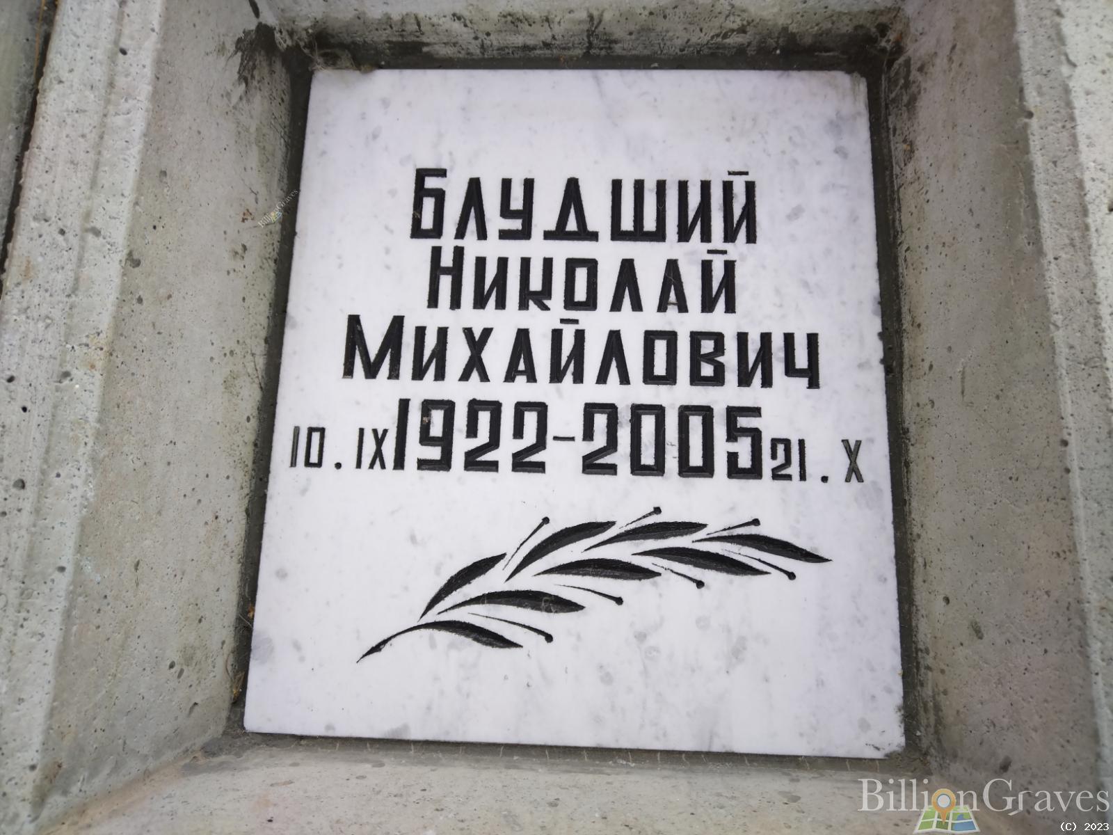 Блудший Николай Михайлович