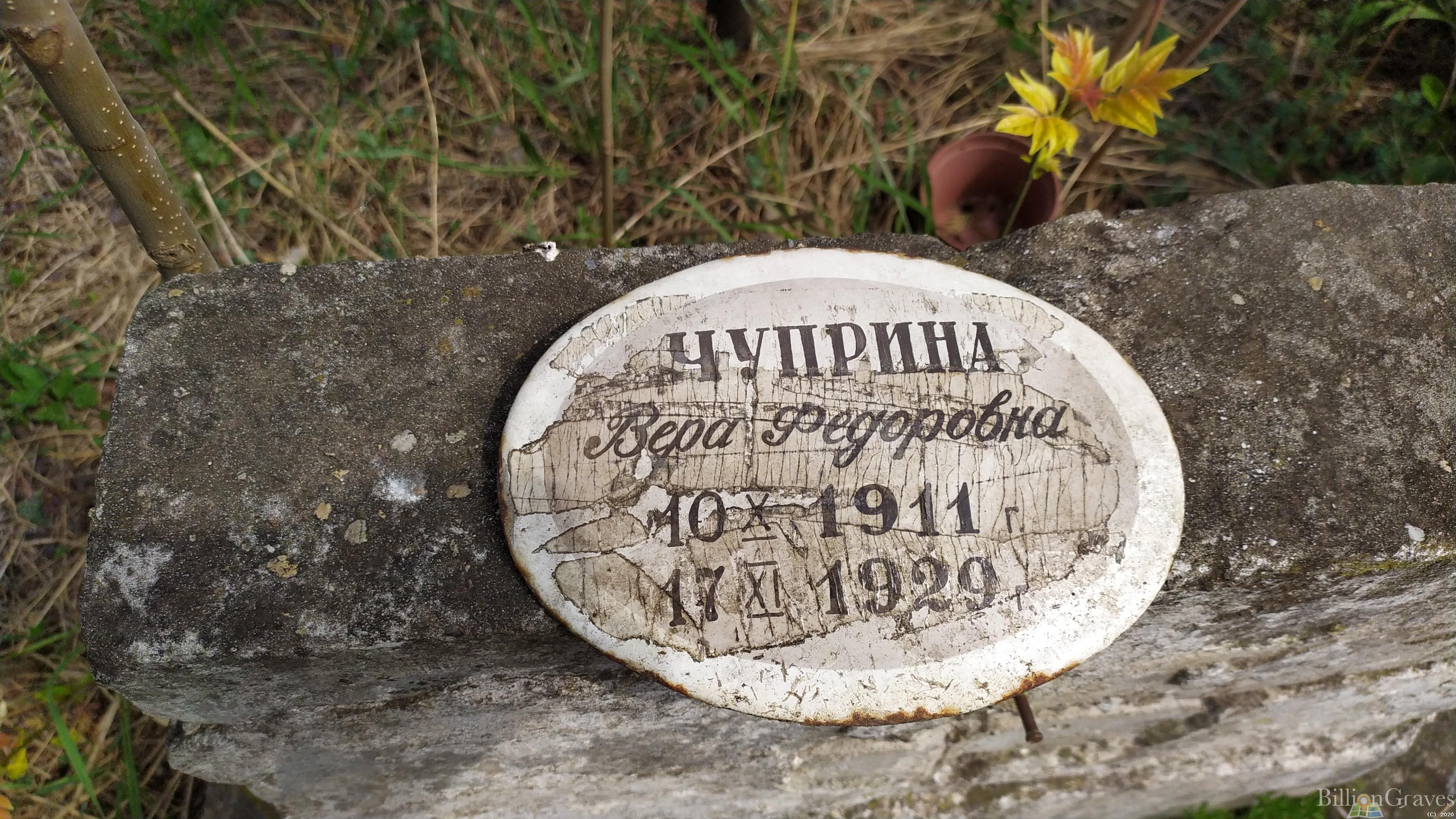 Чуприна Вера Федоровна