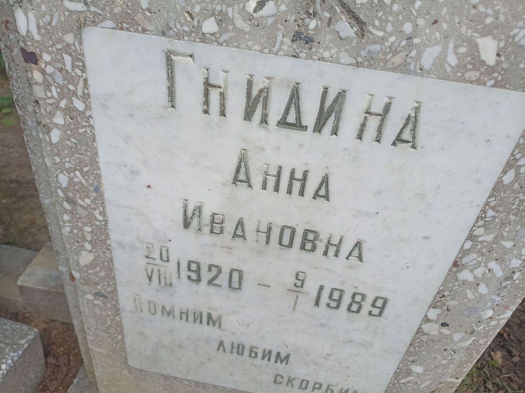 Гнидина Анна Ивановна