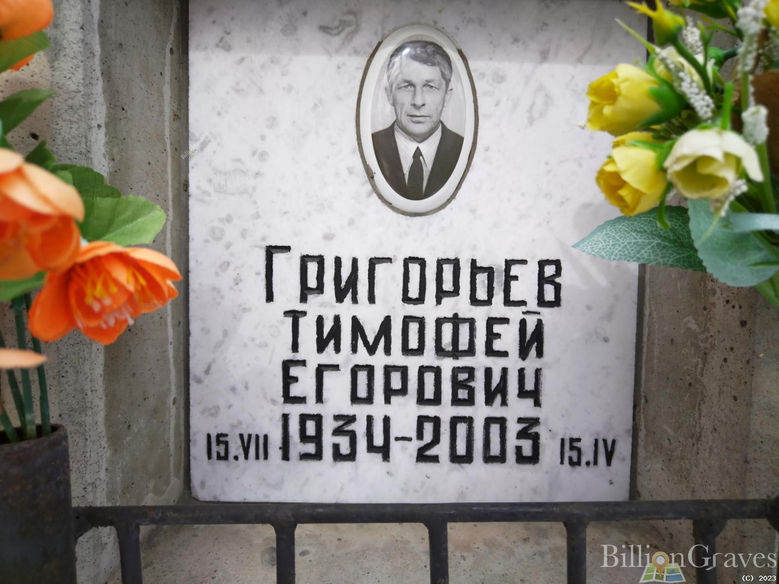 Григорьев Тимофей Егорович