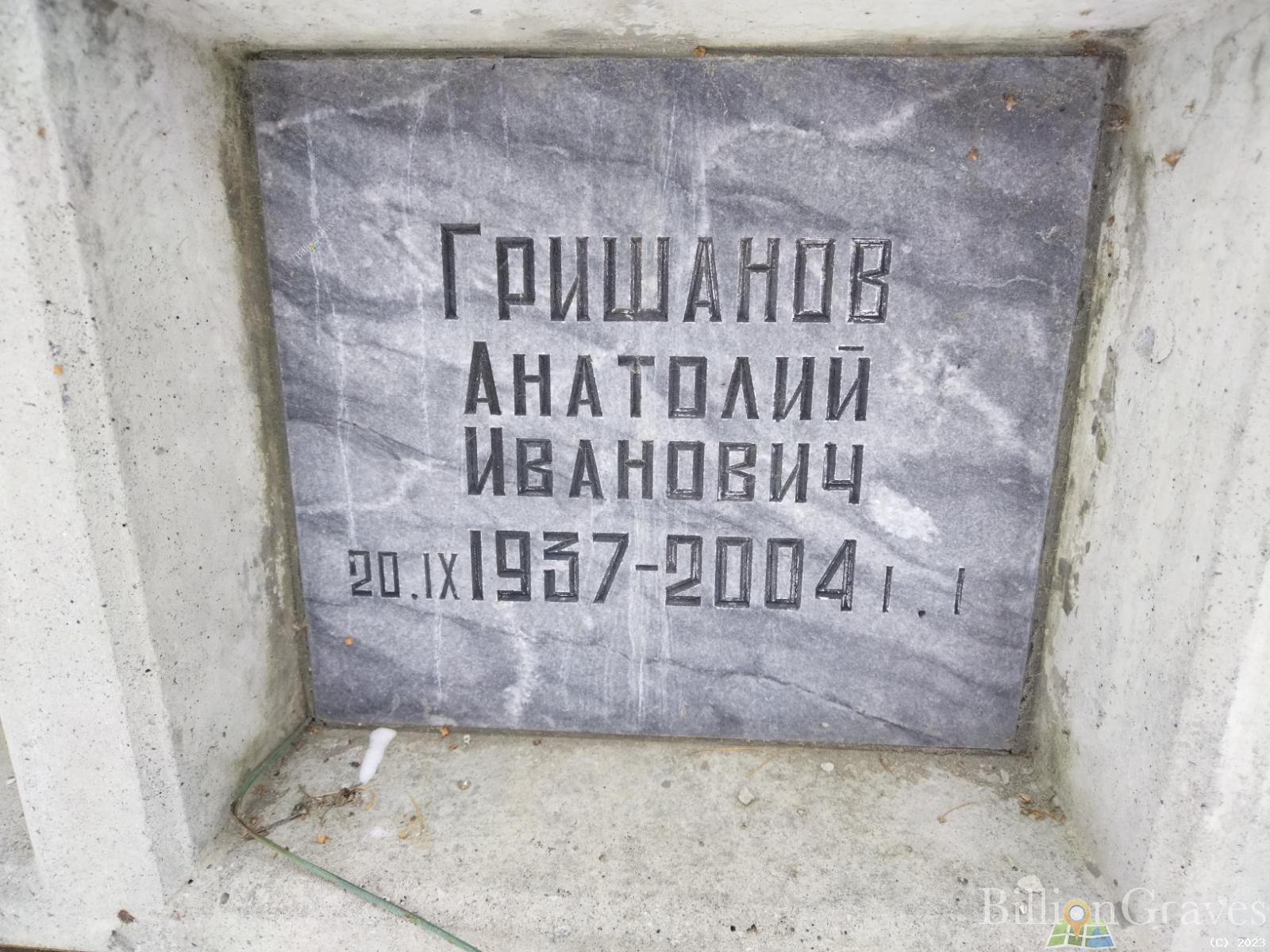 Гришанов Анатолий Иванович
