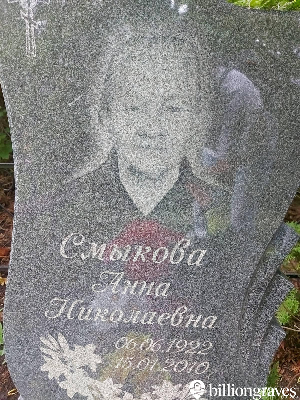 Смыкова Анна Николаевна