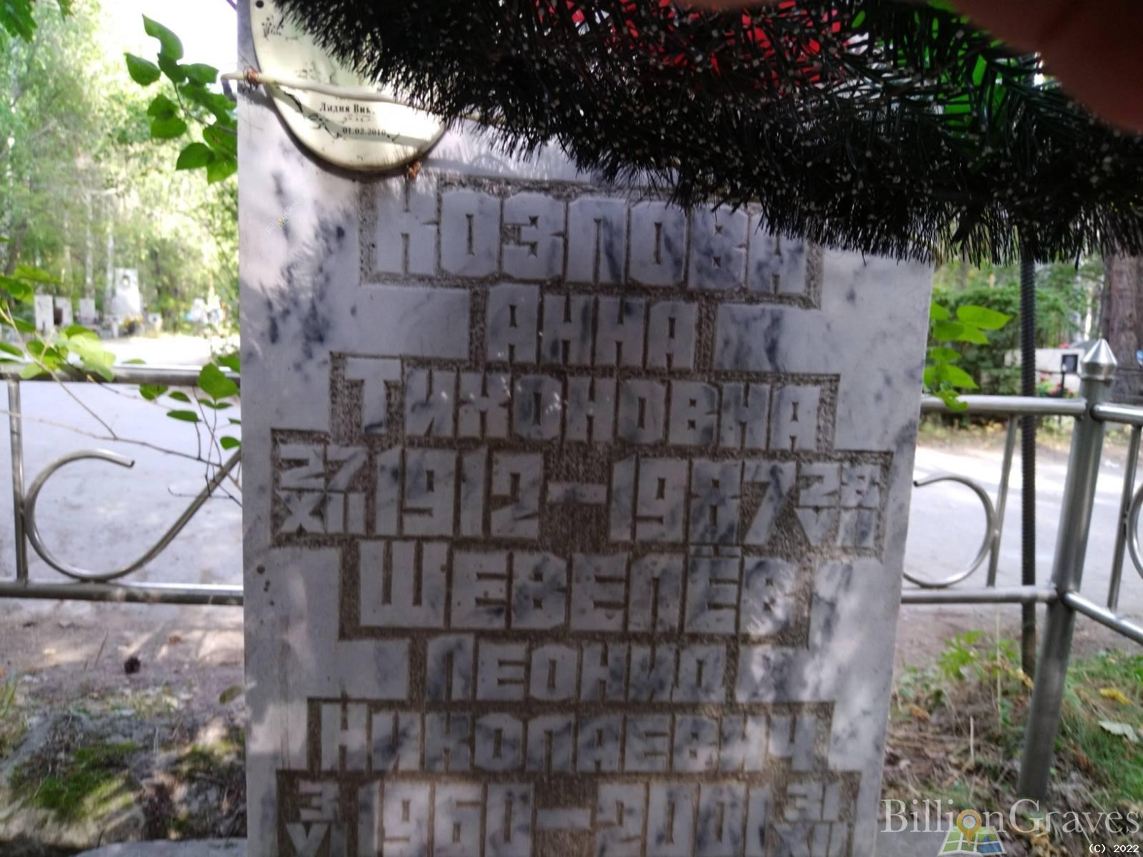 Козлова Анна Тихоновна