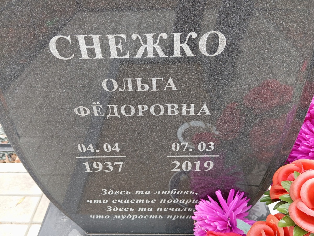 Снежко Ольга Федоровна