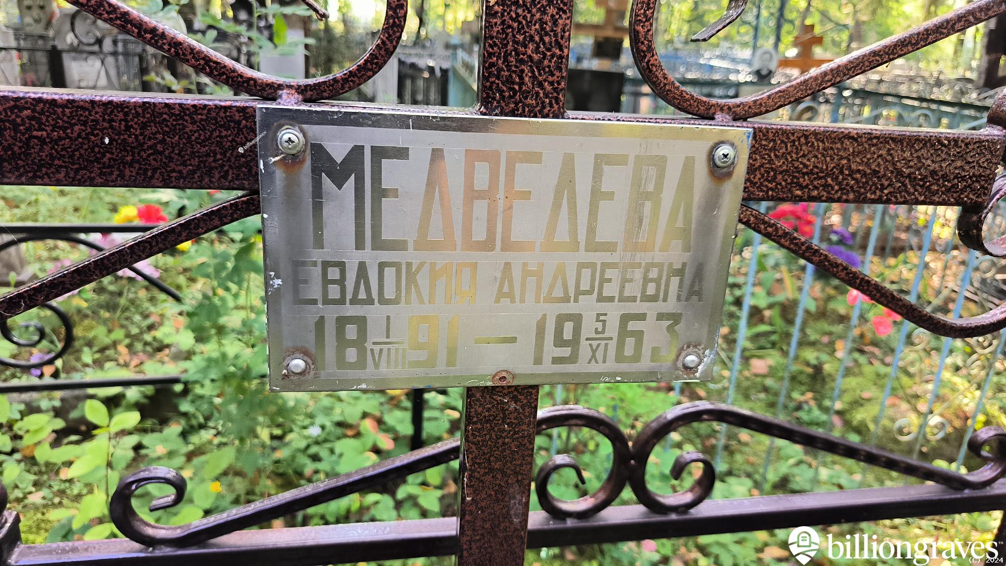 Медведева Евдокия Андреевна