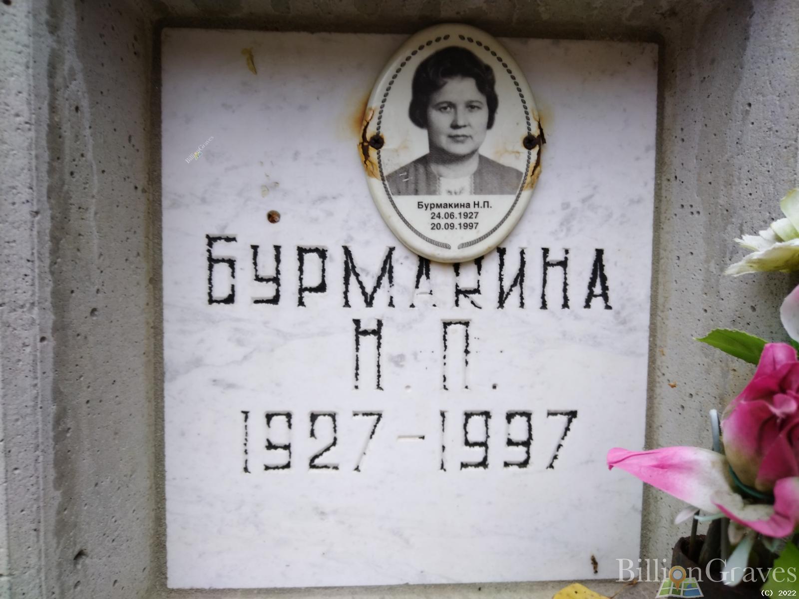 Бурмакина Н. П.
