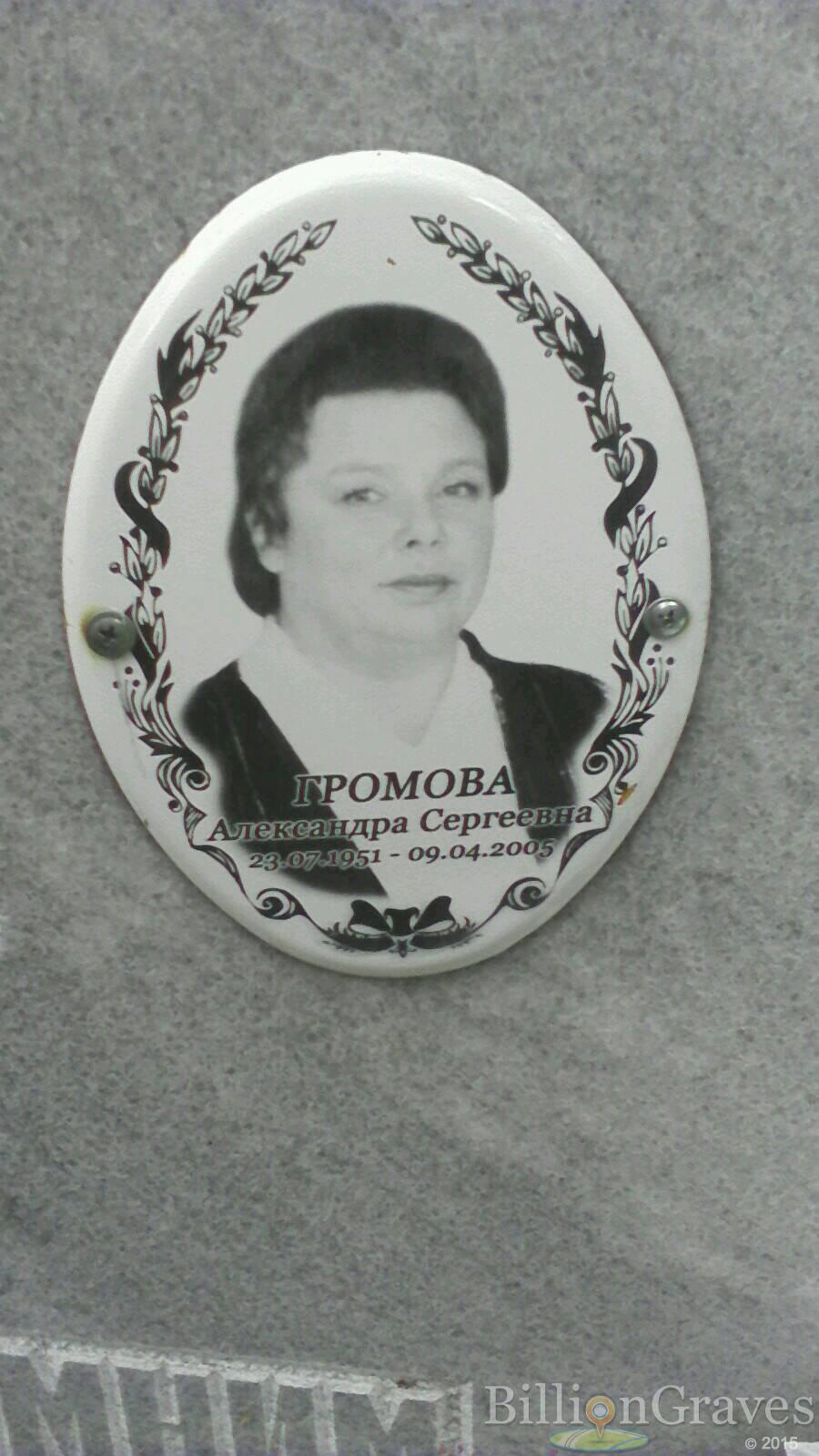 Громова Александра Сергеевна