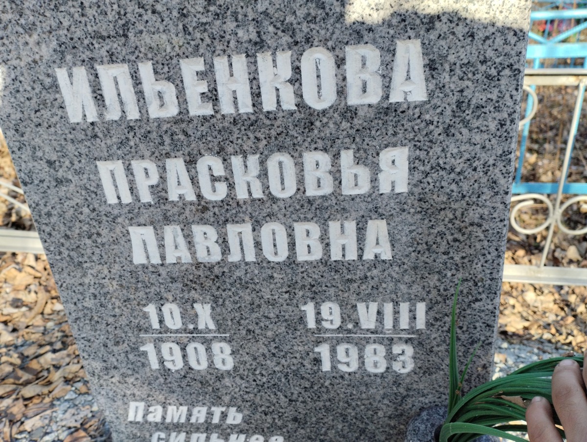 Ильенкова Прасковья Павловна