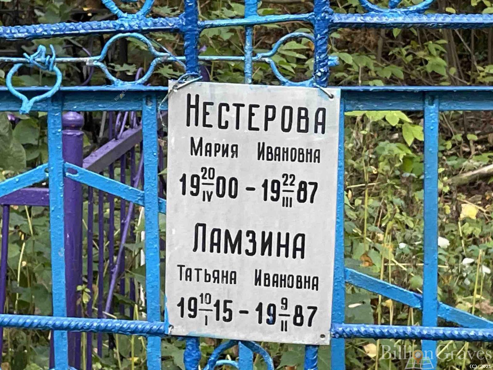 Нестерова Мария Ивановна