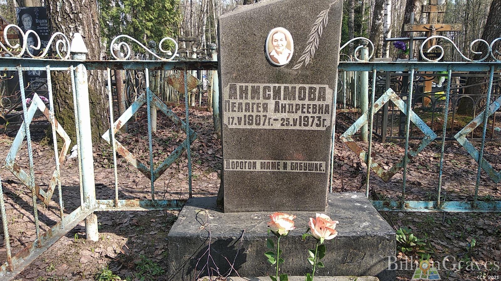 Анисимова Пелагея Андреевна
