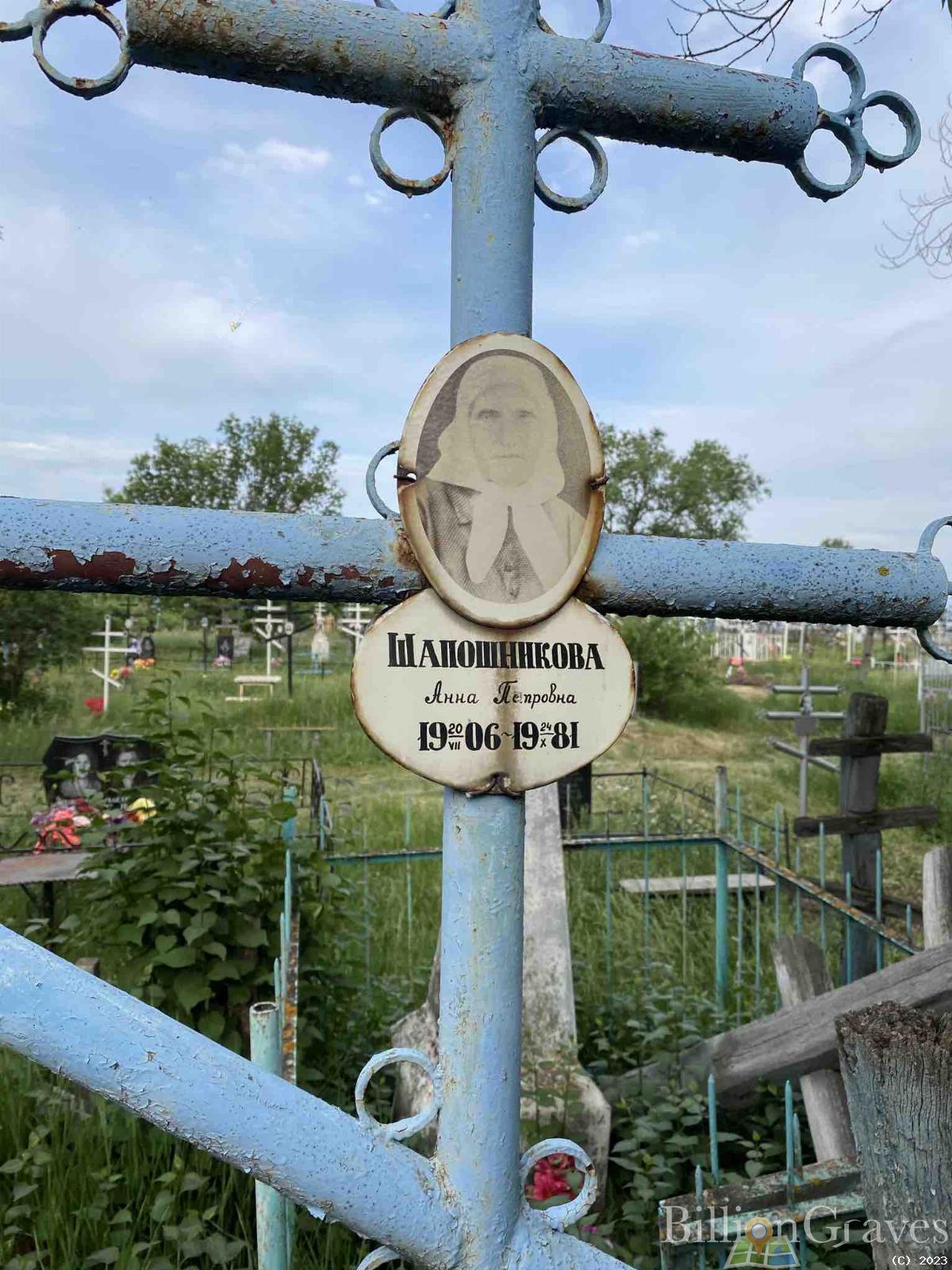 Шапошникова Анна Петровна