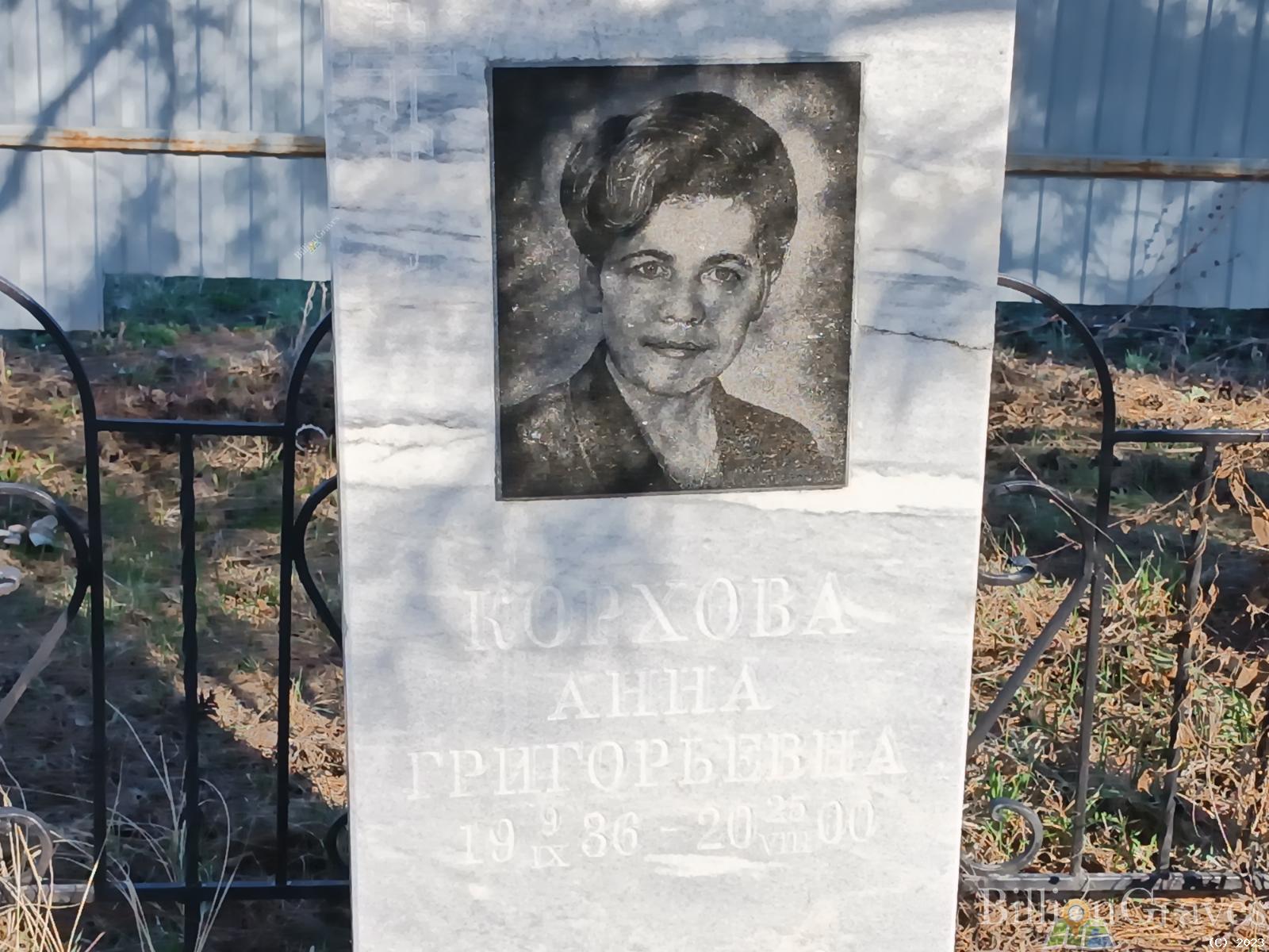 Корхова Анна Григорьевна