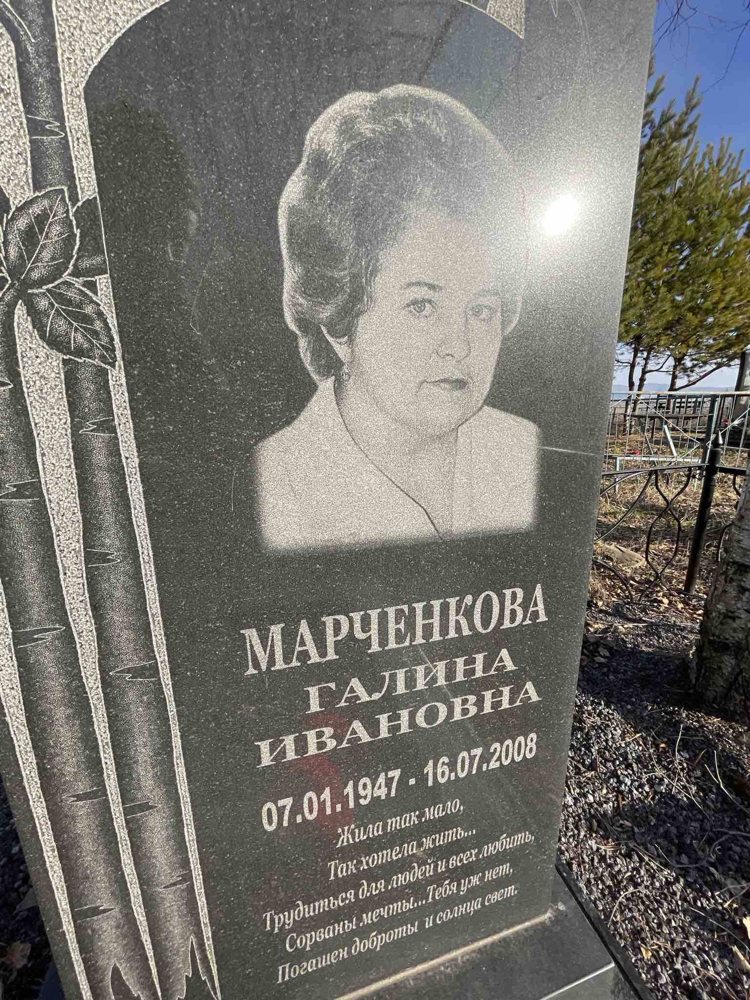 Марченкова Галина Ивановна