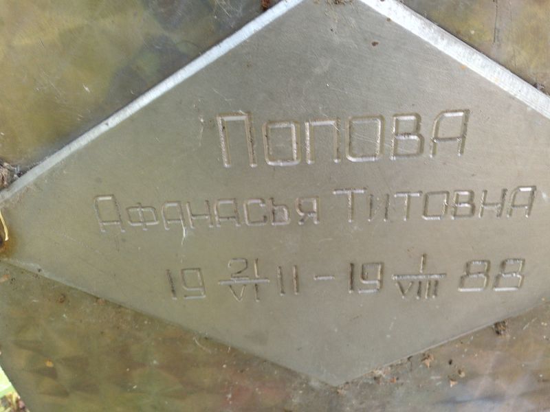 Афанасья Попова Титовна