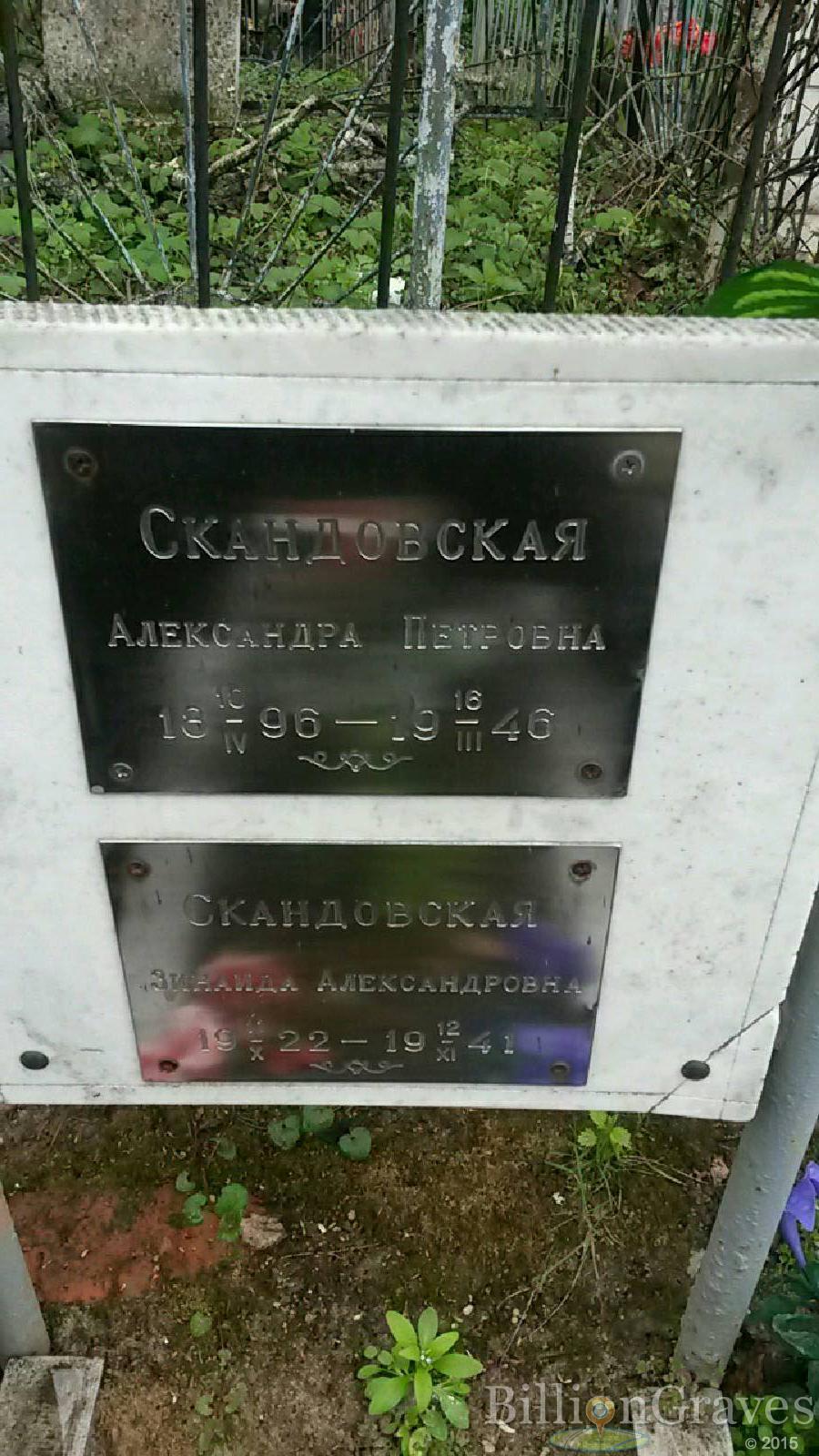 скандовская александра петровна