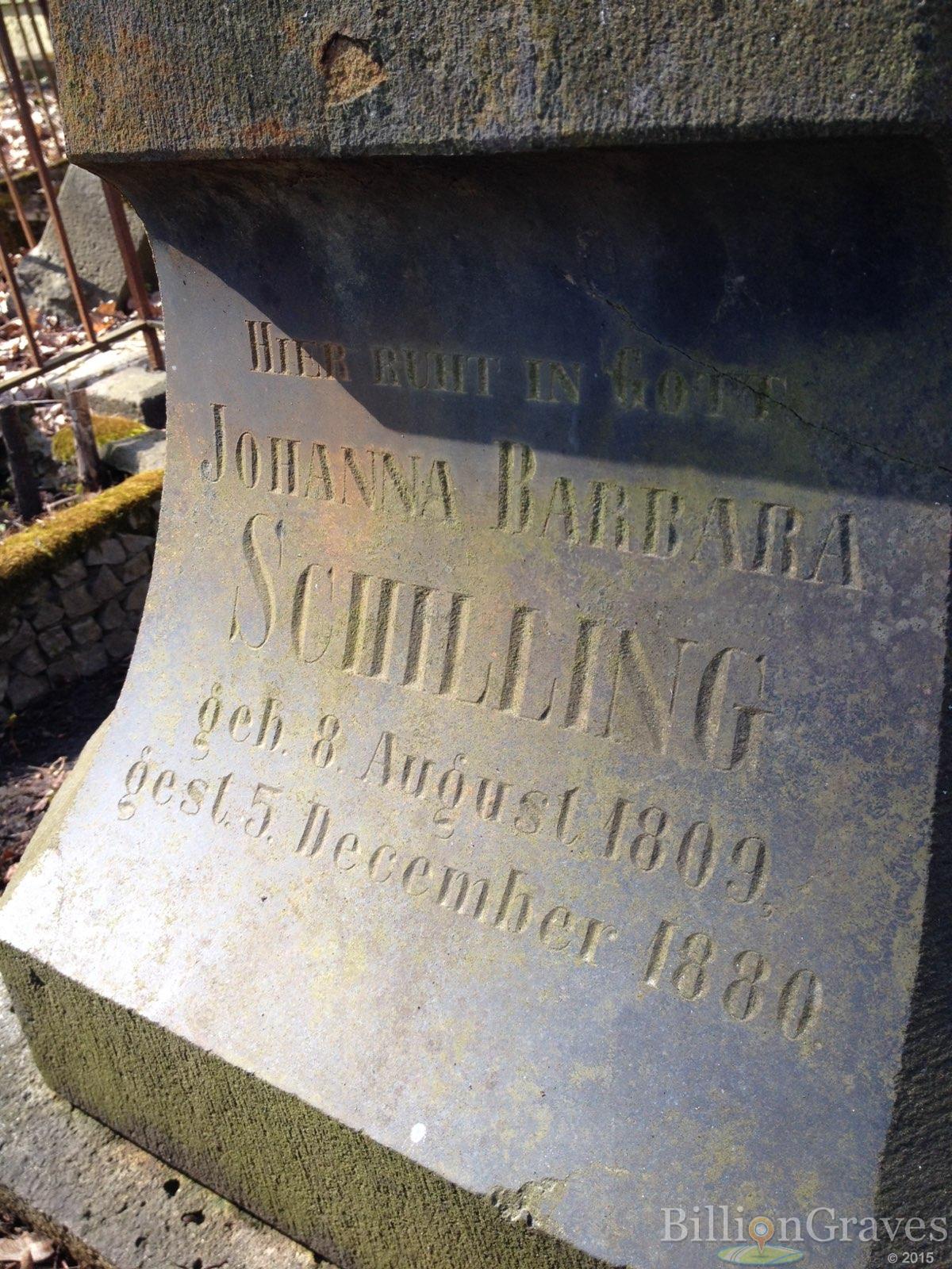 Schilling Johanna Barbara