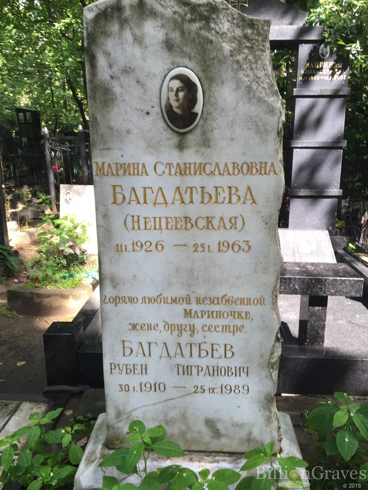 Багдатьева(Нецеевская) Марина Станиславовна