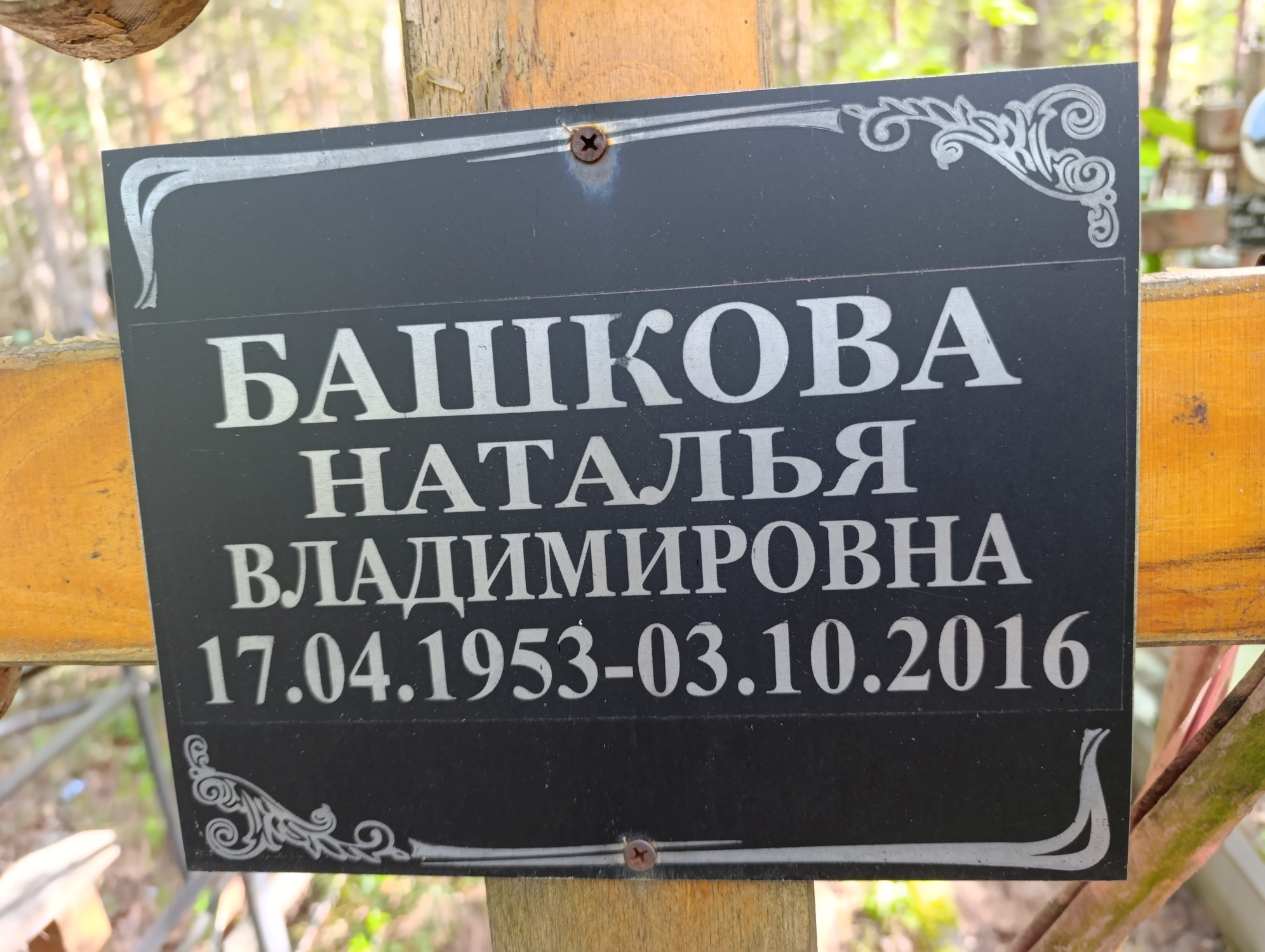 Башкова Наталья Владимировна