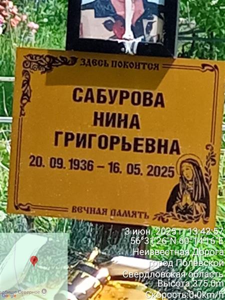Сабурова Нина Григорьевна