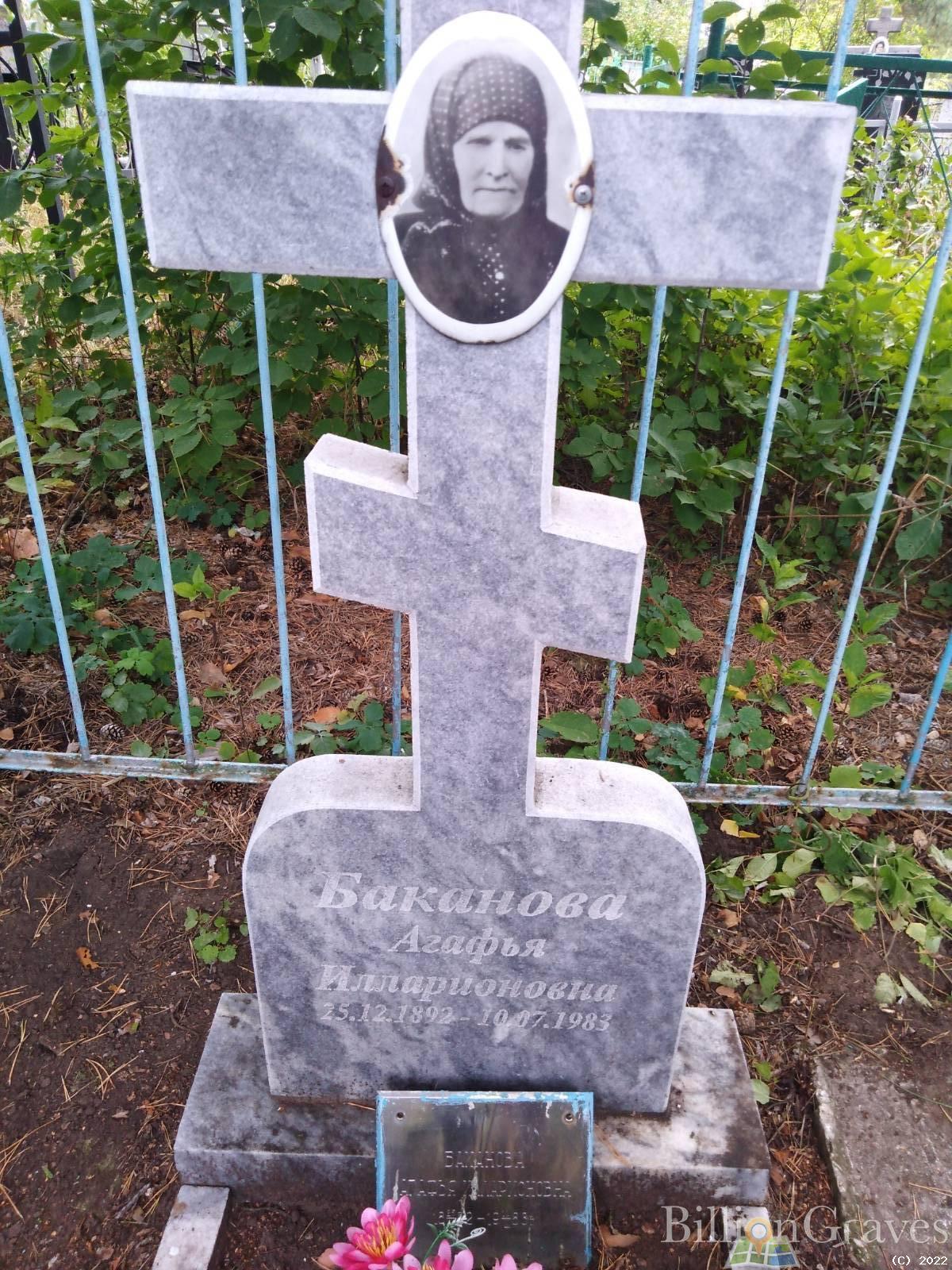 Баканова Агафья Илларионовна