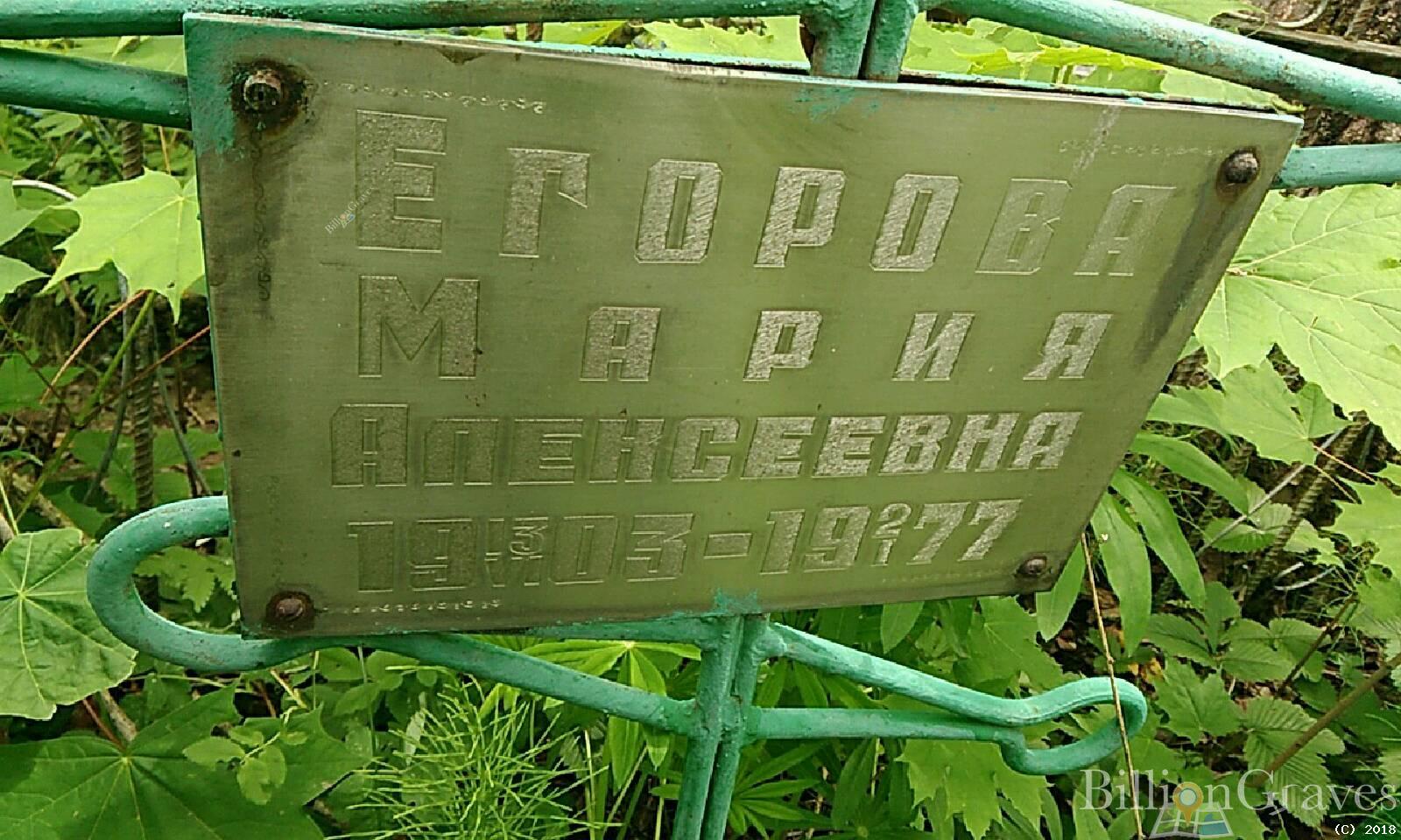 Егорова Наталья Алексеевна