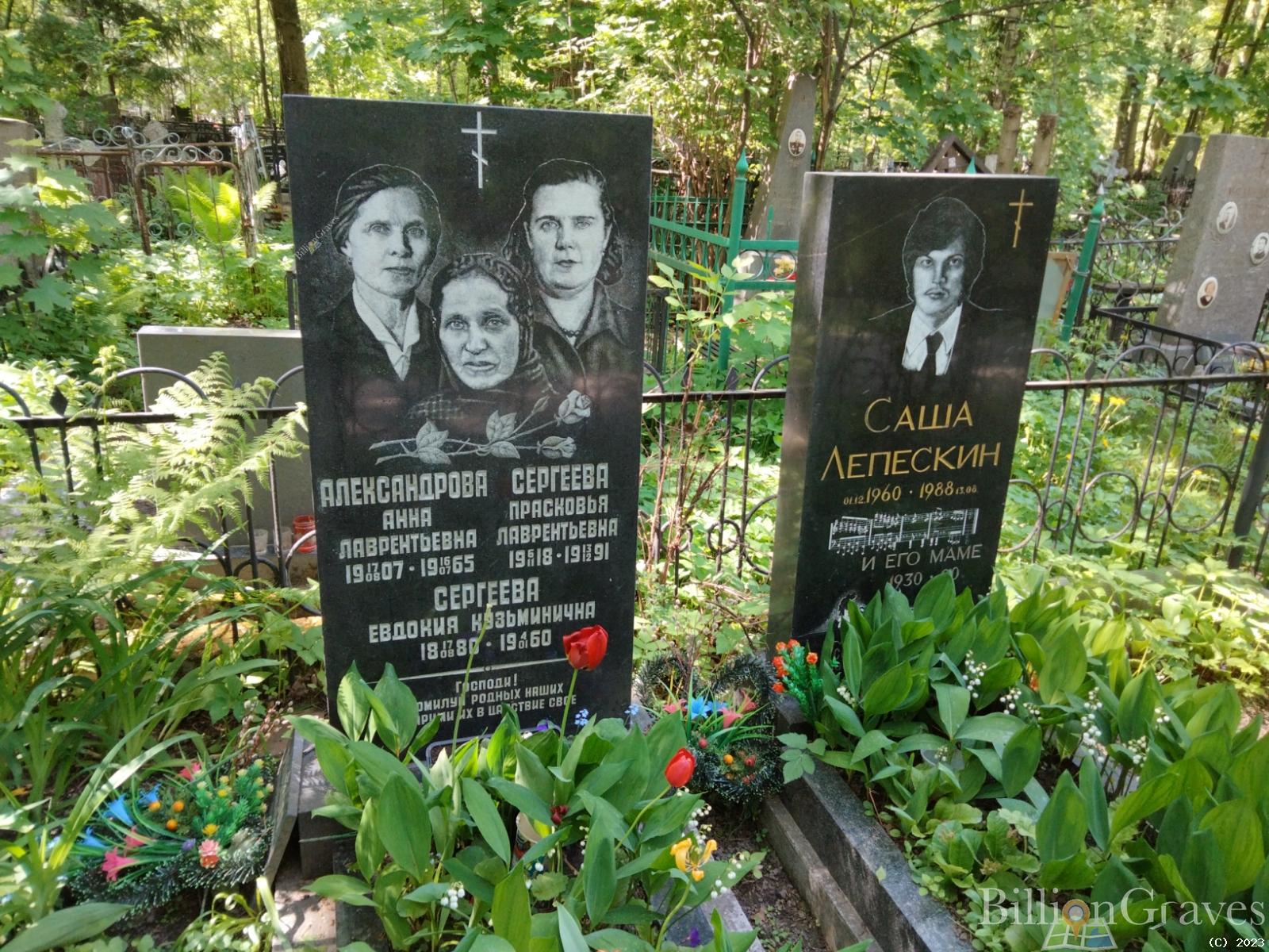 Александрова Анна Лаврентьевна