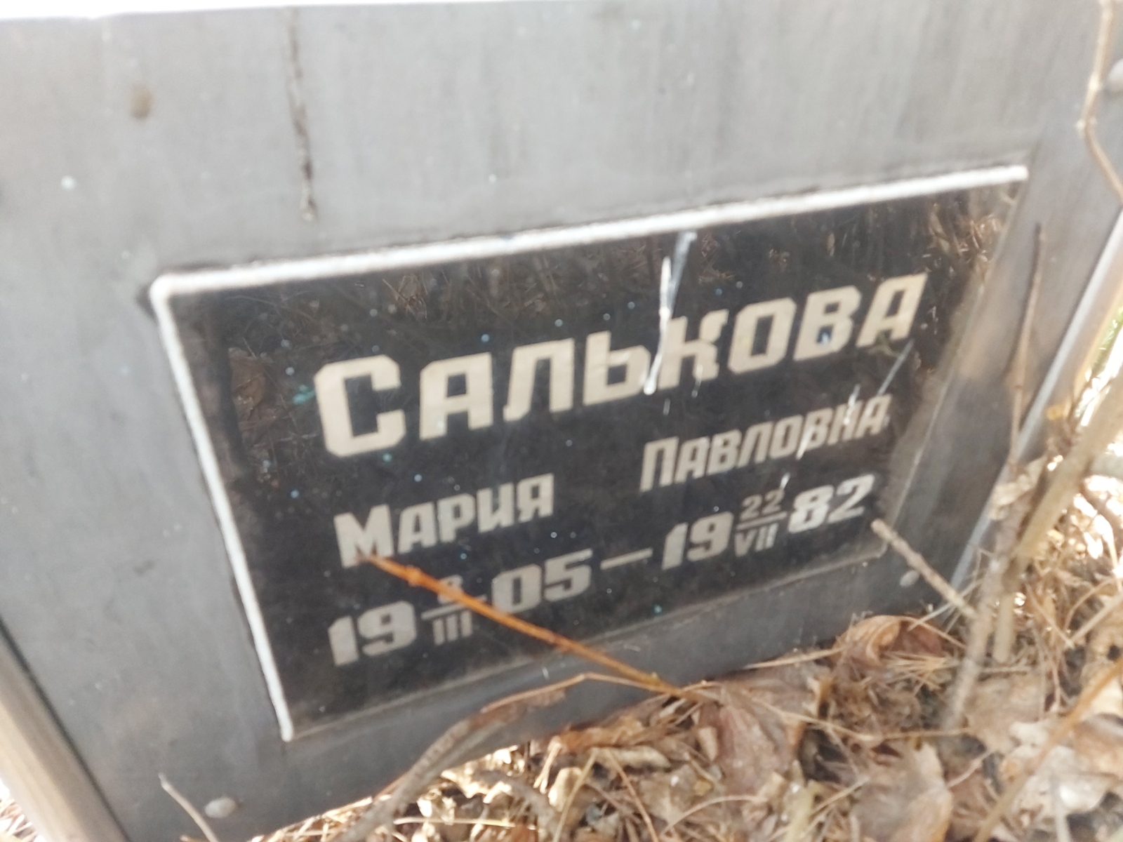Салькова Мария Павловна
