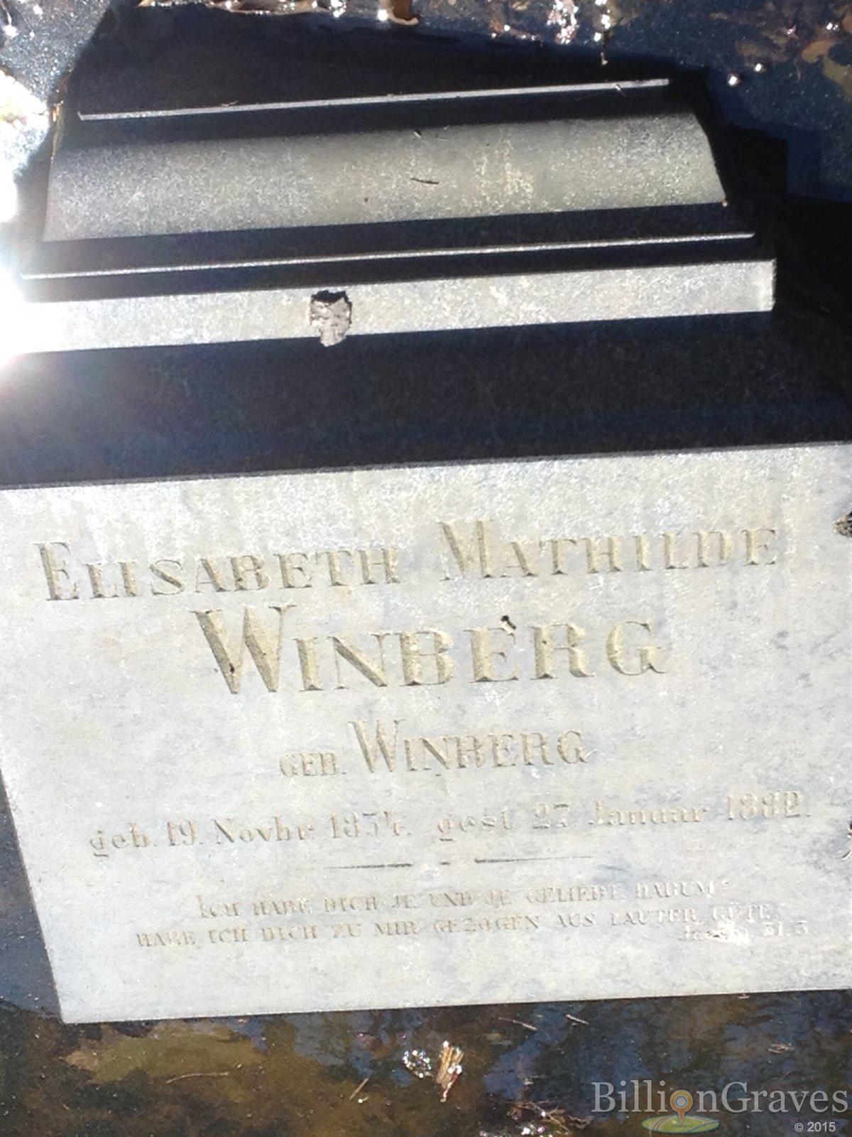 Winberg Elisabeth Mathilde