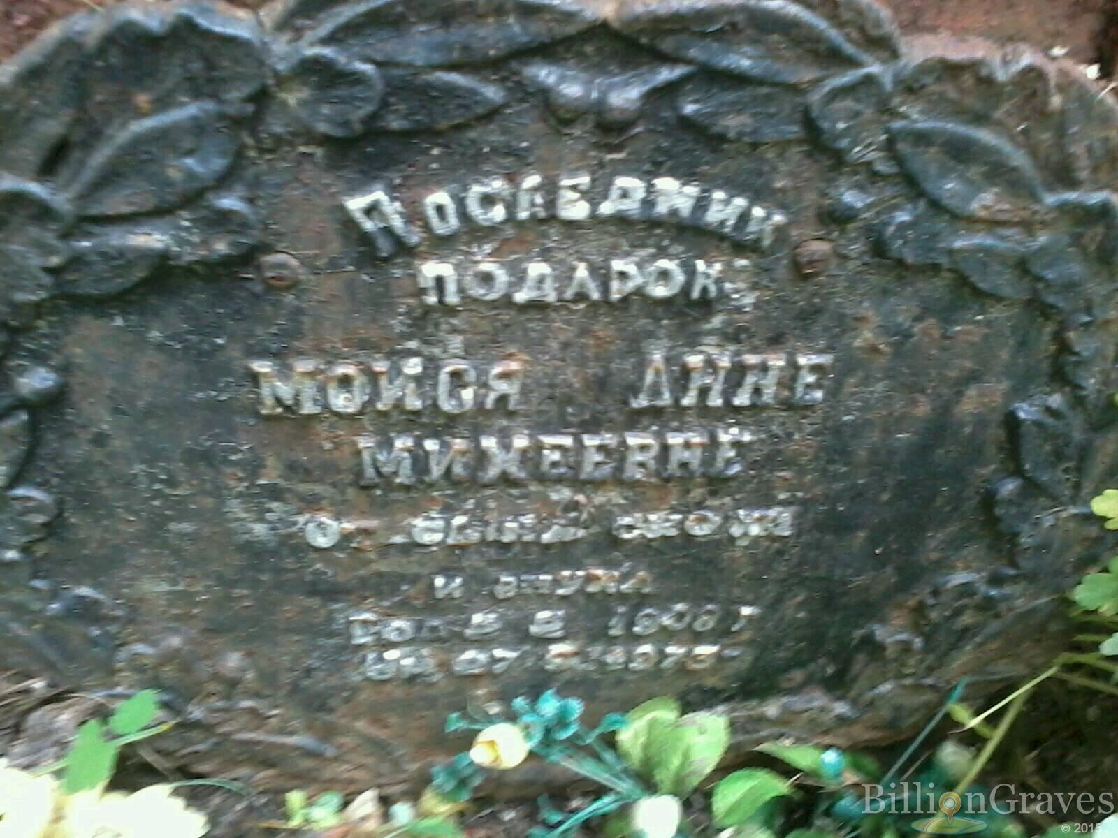 Моися Анна Михеевна