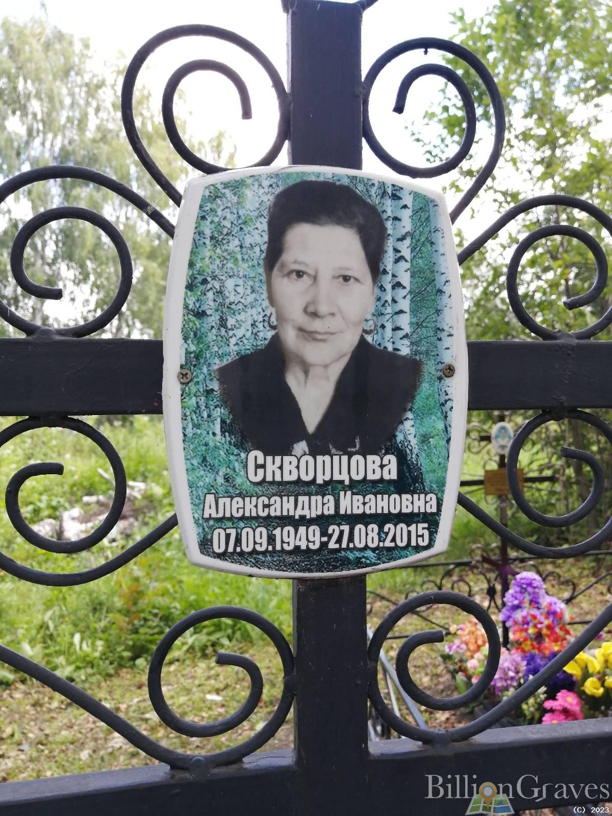 Скворцова Александра Ивановна