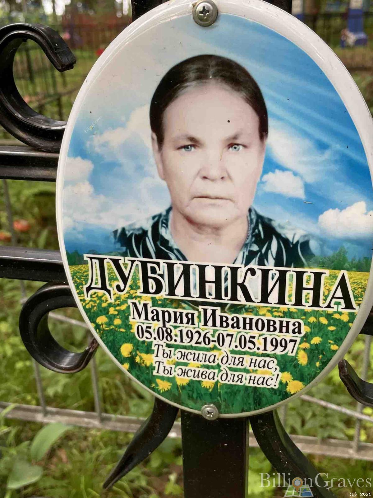Дубинкина Мария Ивановна