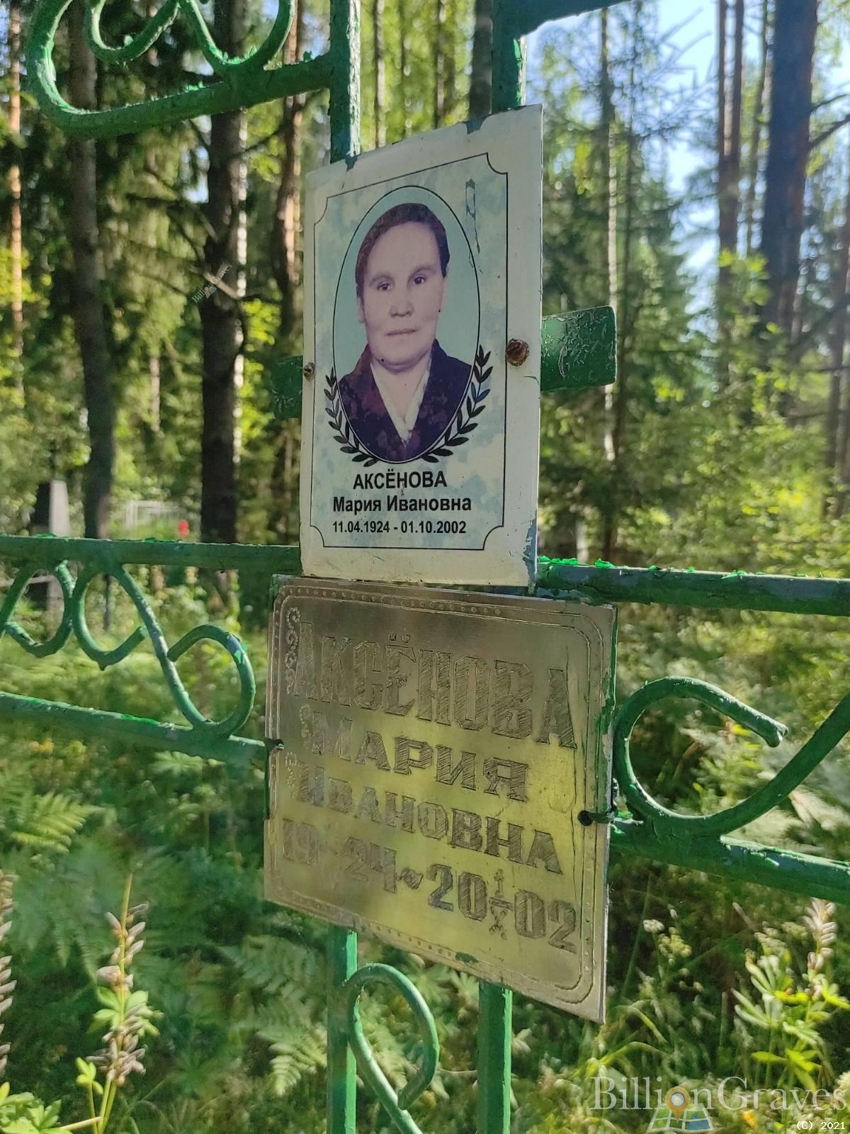 Аксёнова Мария Ивановна